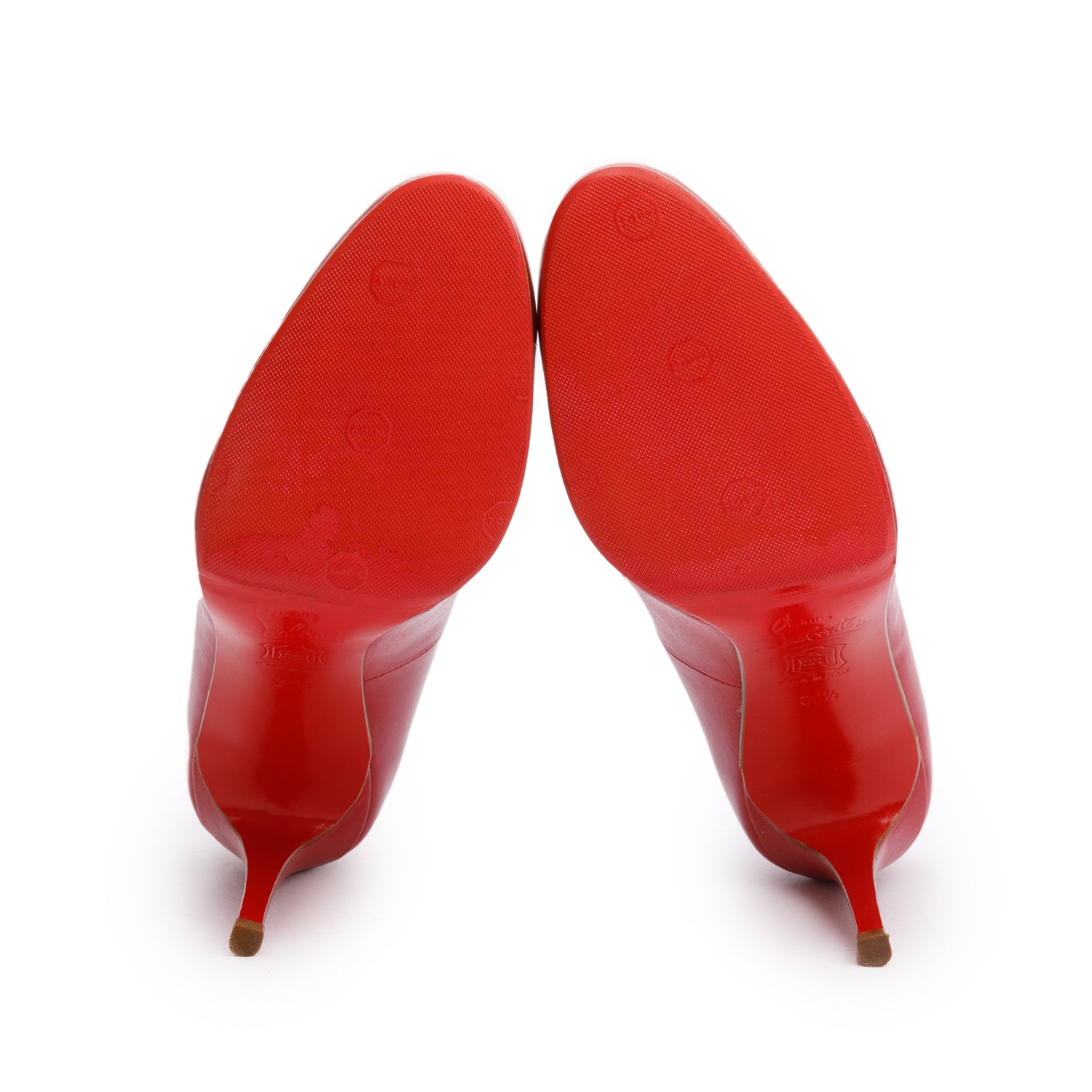 Christian Louboutin Red Leather New Simple Pumps, Size 39.5 w/ Box