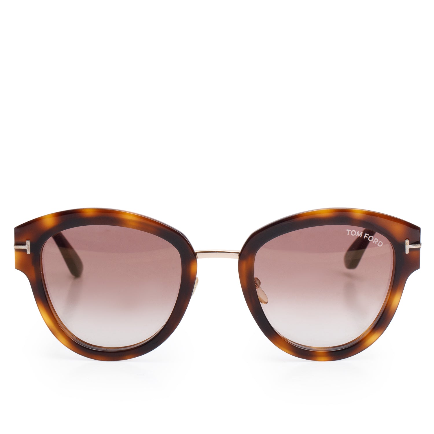 Tom Ford Havana TF574 Mia-02 Round Sunglasses
