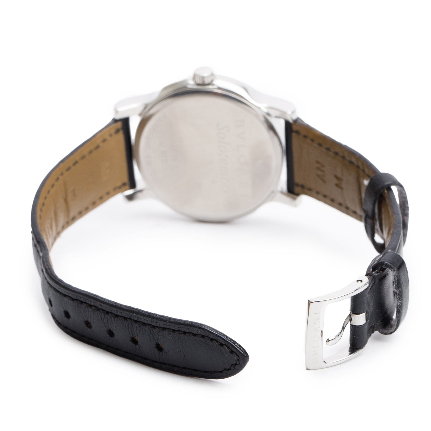 BVLGARI Stainless Steel Solotempo 35 MM Quartz Watch w/ Box & Papers