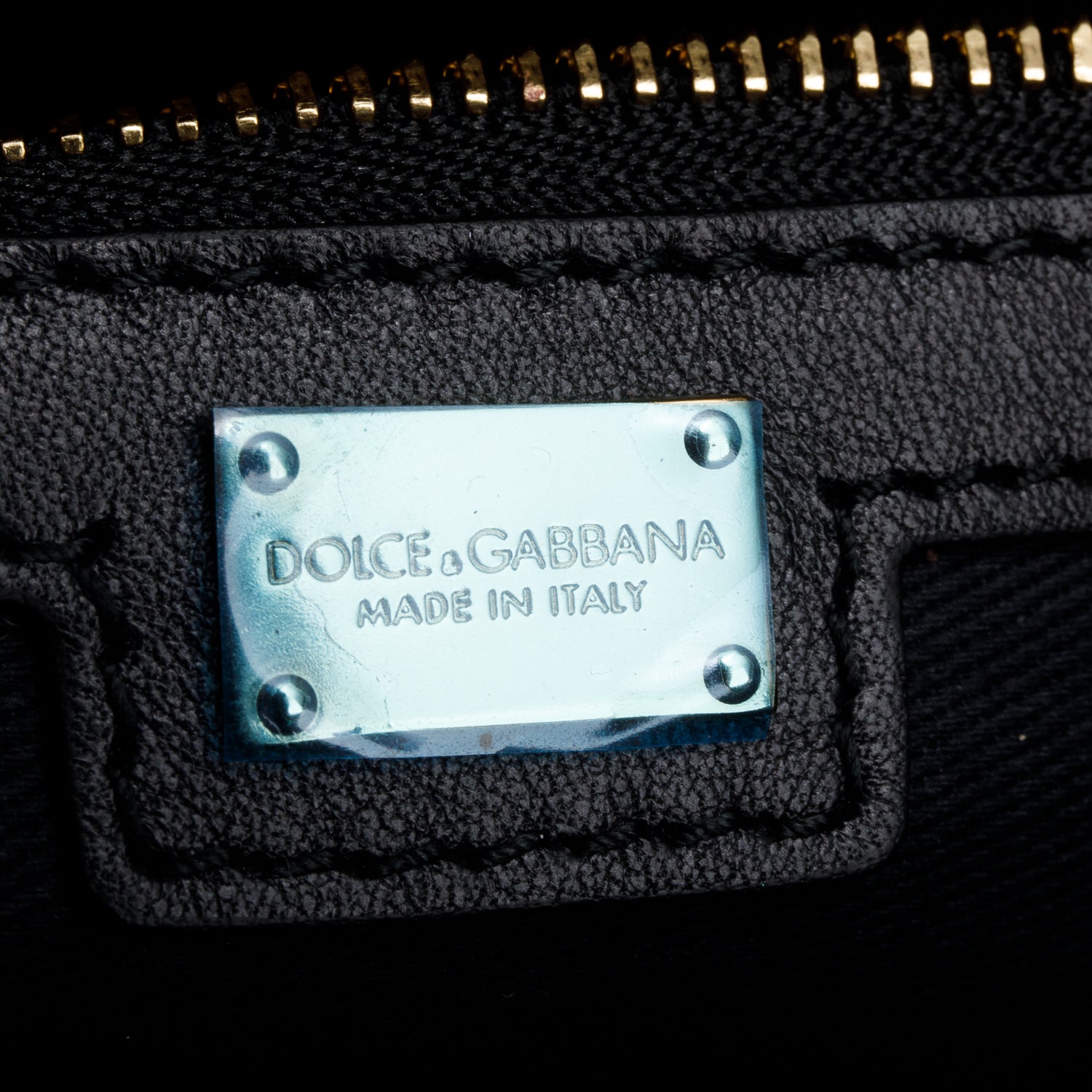 Dolce & Gabbana Leopard Print Leather Large Miss Sicily Double Zip Bag w/ Strap & Authenticity Card