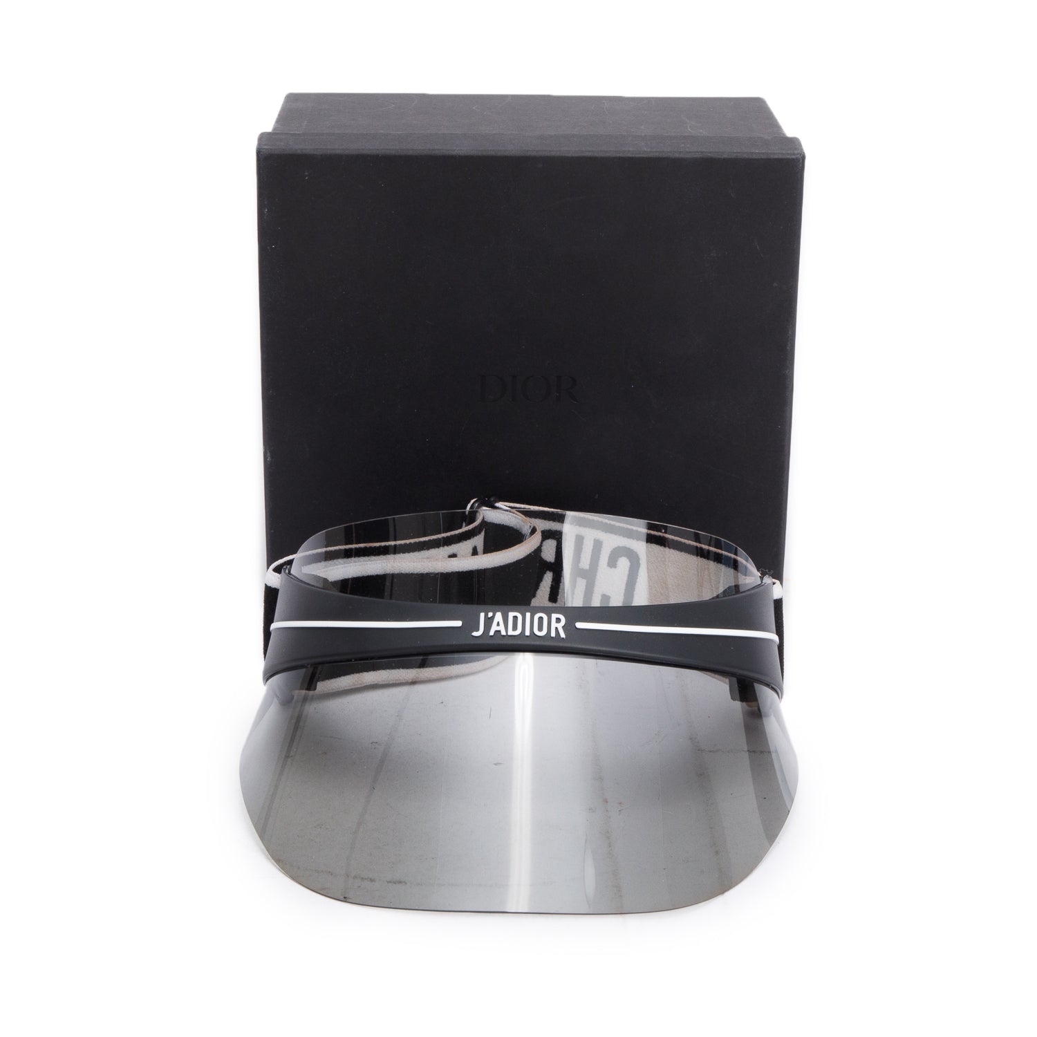 Christian Dior Black DiorClub 1 Visor w/ Box & Authenticity Card