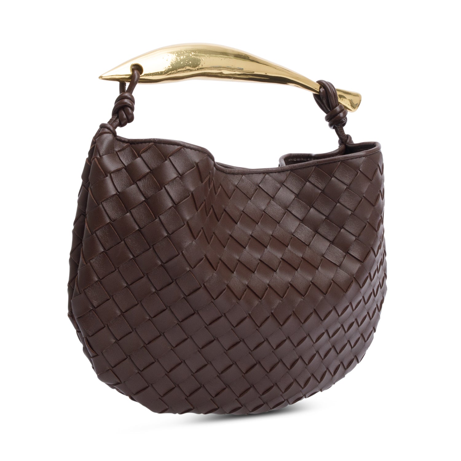 Bottega Veneta Brown Intrecciato Lambskin Leather Classic Sardine Bag