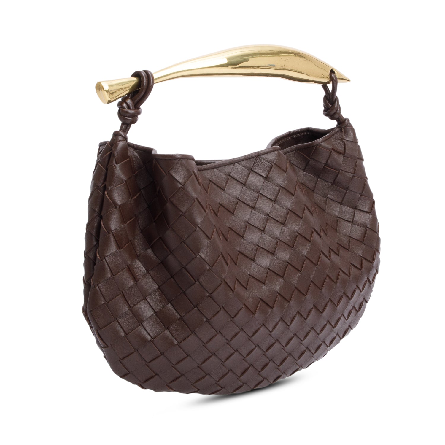 Bottega Veneta Brown Intrecciato Lambskin Leather Classic Sardine Bag