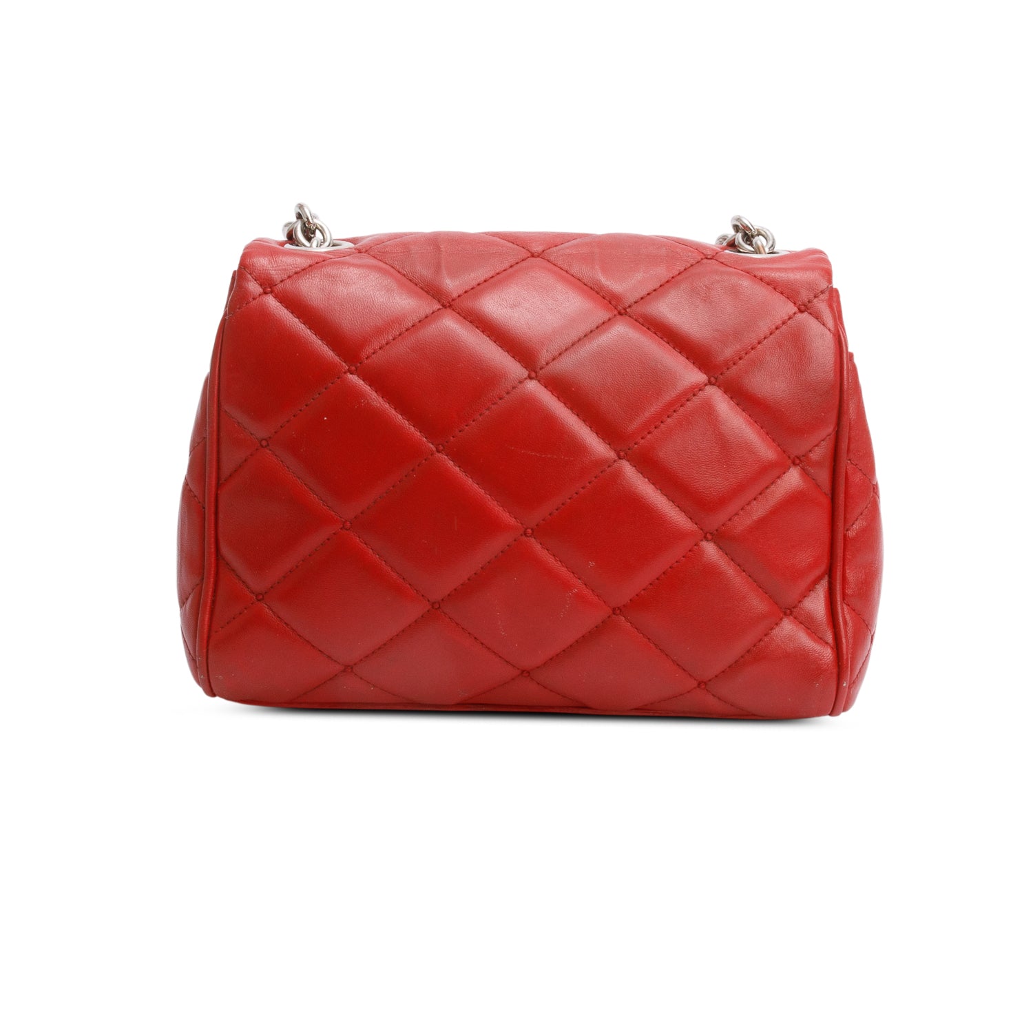 Dolce & Gabbana Red Quilted Calfskin Leather Miss Kate Crossbody Bag