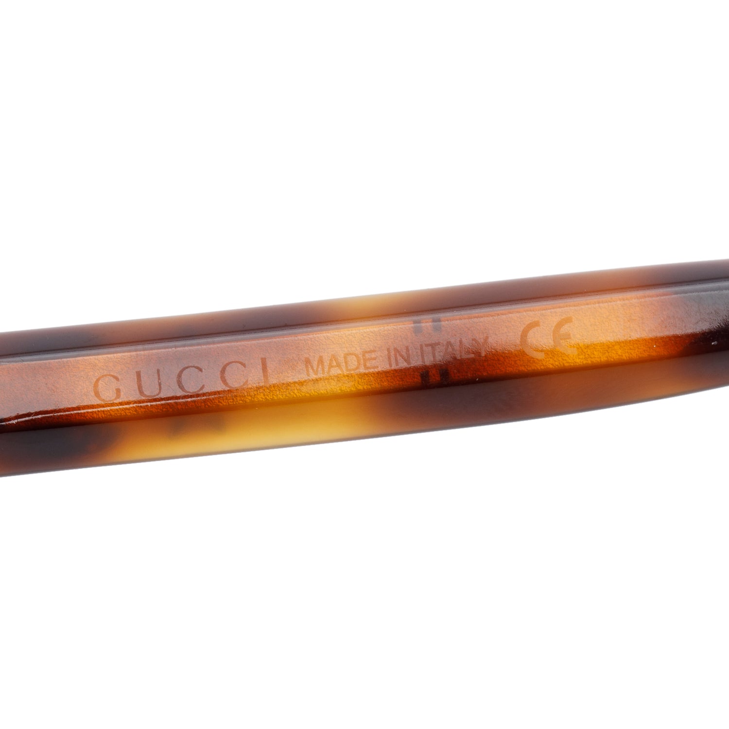 Gucci GG0232SK Havana Acetate Interlocking G Star Accent Square Sunglasses w/ Case