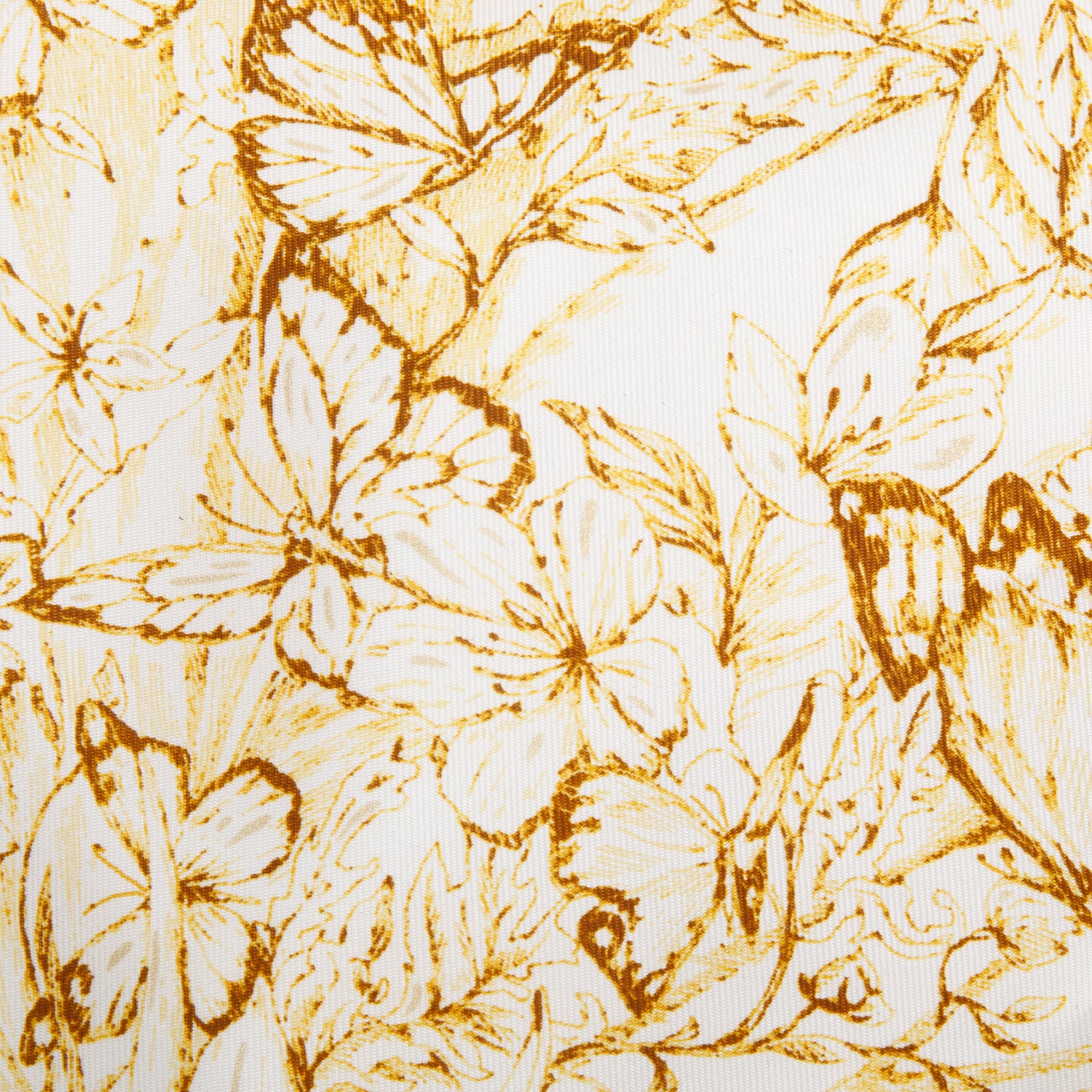 Christian Dior White/Yellow 'Around The World' Silk Scarf 90 w/ Box