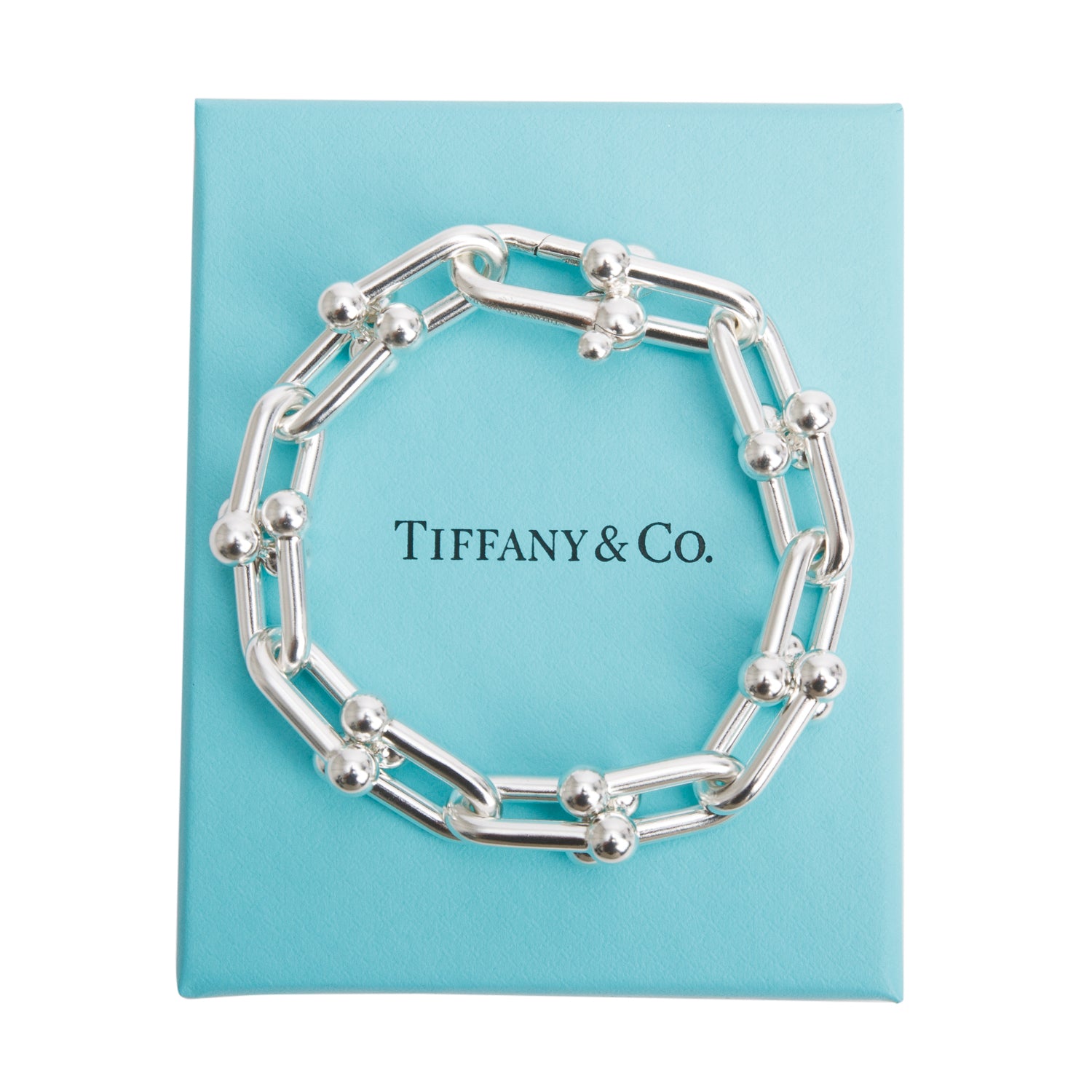Tiffany & Co. Sterling Silver HardWear Large Link Bracelet w/ Box