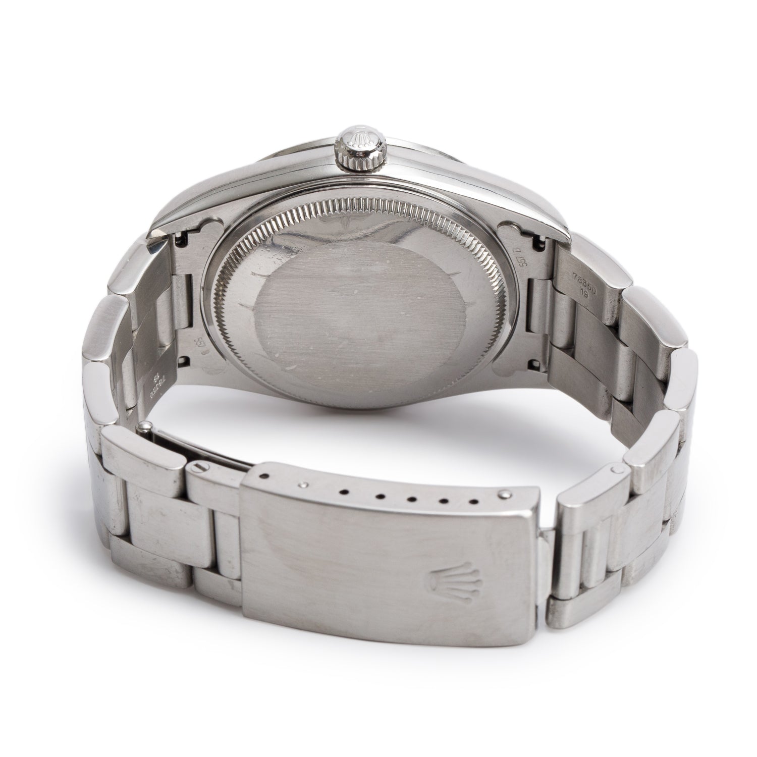 Rolex Stainless Steel Oyster Perpetual Air King 34 MM Watch White Dial 14000