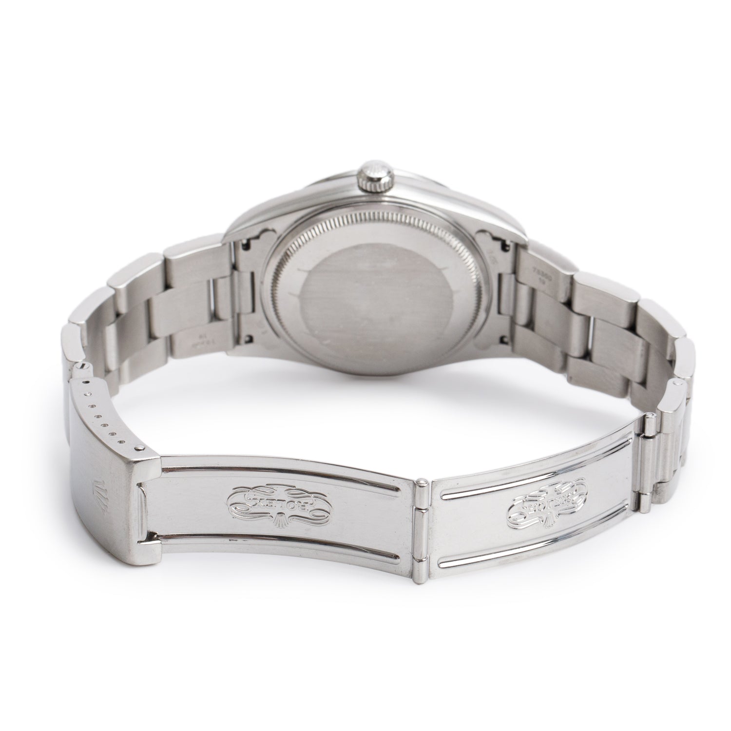 Rolex Stainless Steel Oyster Perpetual Air King 34 MM Watch White Dial 14000