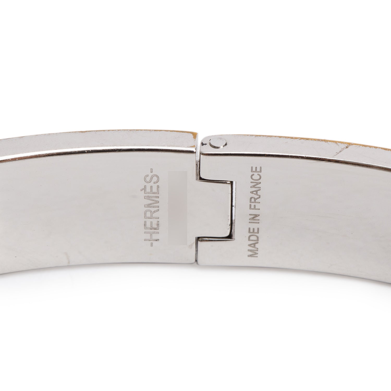 Hermes Palladium Plated Matte Black Enamel Kelly Bracelet w/ Box