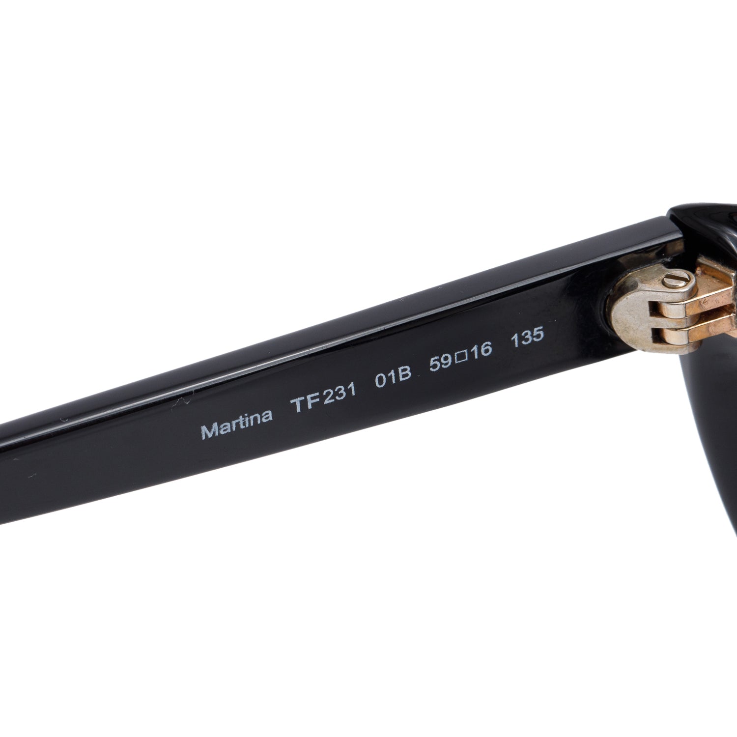 Tom Ford TF231 Black Acetate Martina Cat-Eye Sunglasses