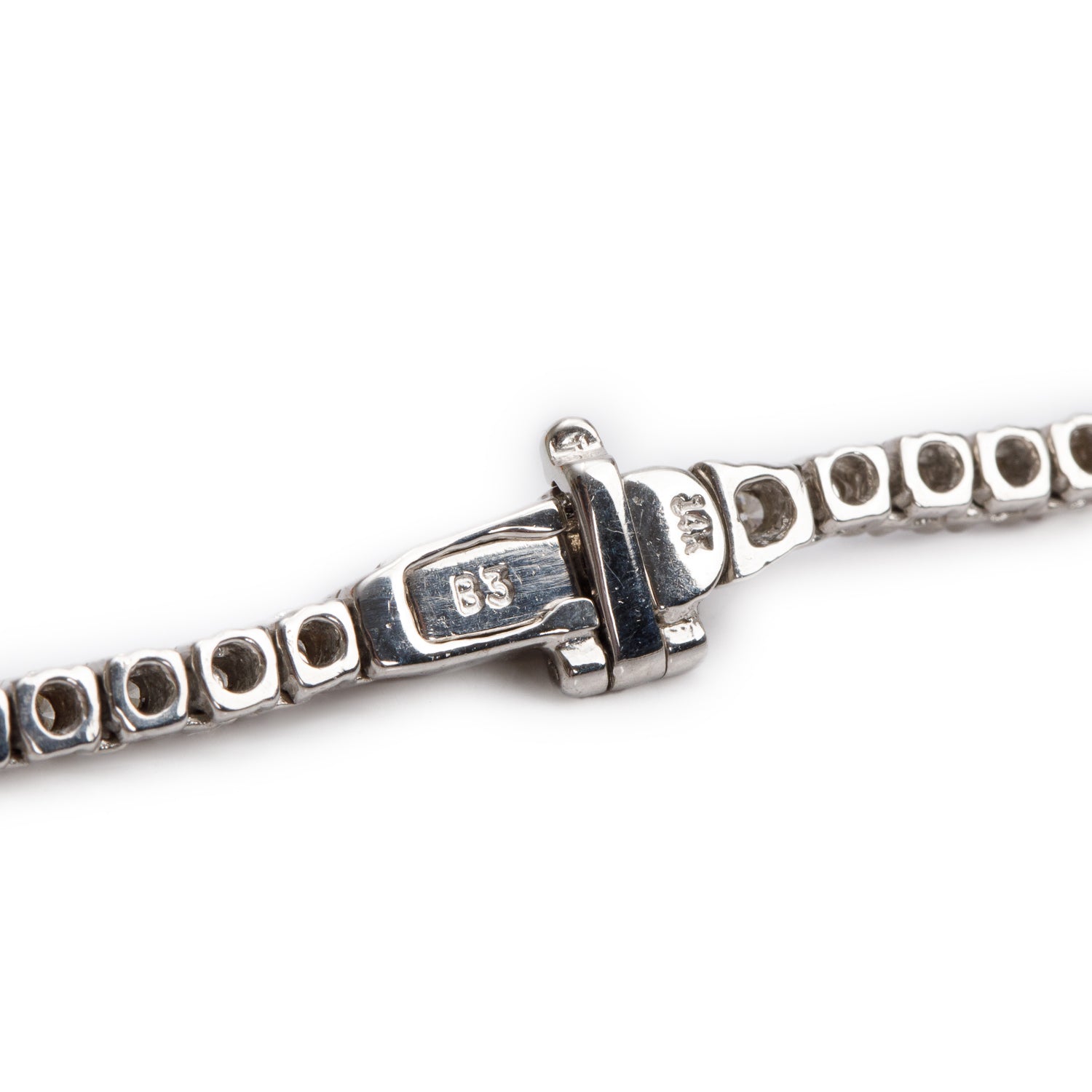 14k White Gold 8.55 tcw. Graduated Diamond Tennis Necklace
