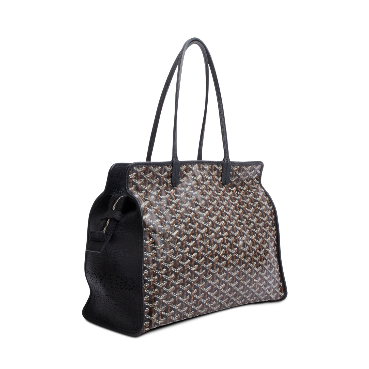 Goyard 2021 Black Monogram Canvas Sac Hardy PM w/ Pouch