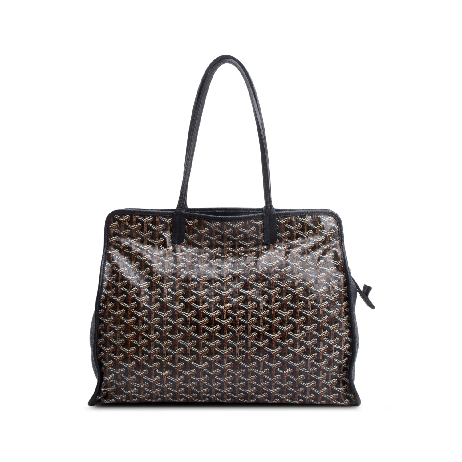 Goyard 2021 Black Monogram Canvas Sac Hardy PM w/ Pouch