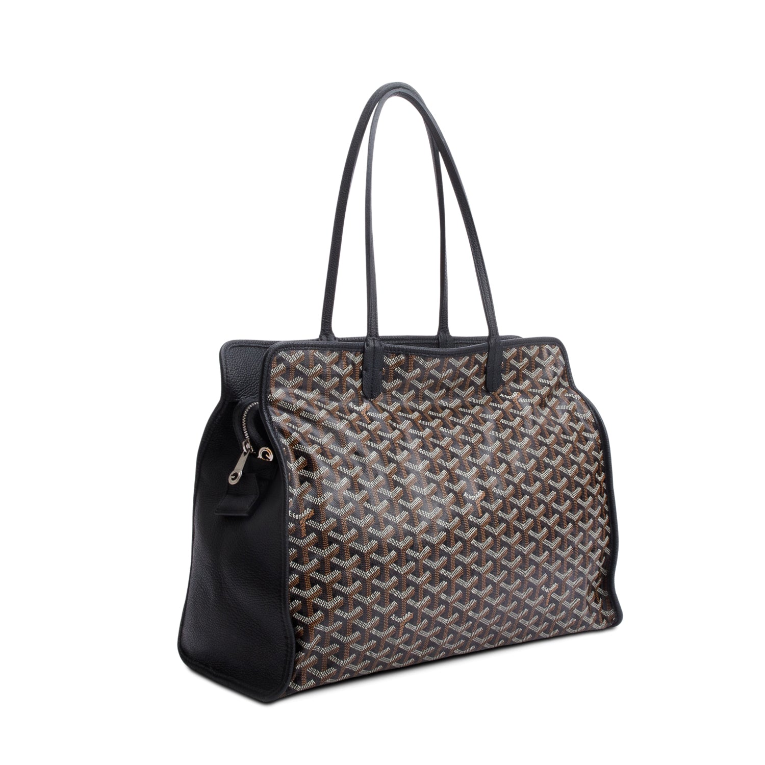 Goyard 2021 Black Monogram Canvas Sac Hardy PM w/ Pouch