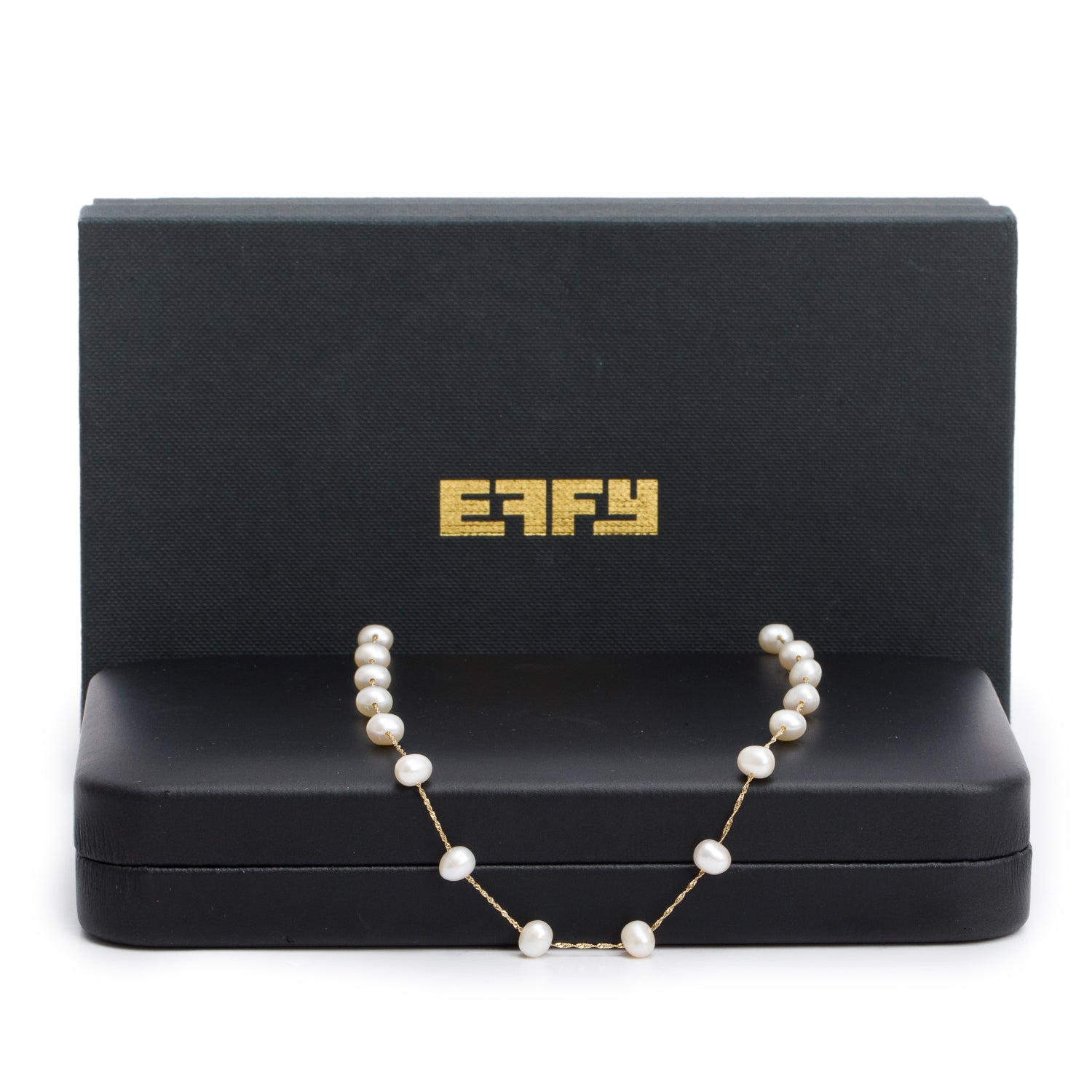 Effy 14k Yellow Gold Fresh Water Pearl Necklace w/ Box