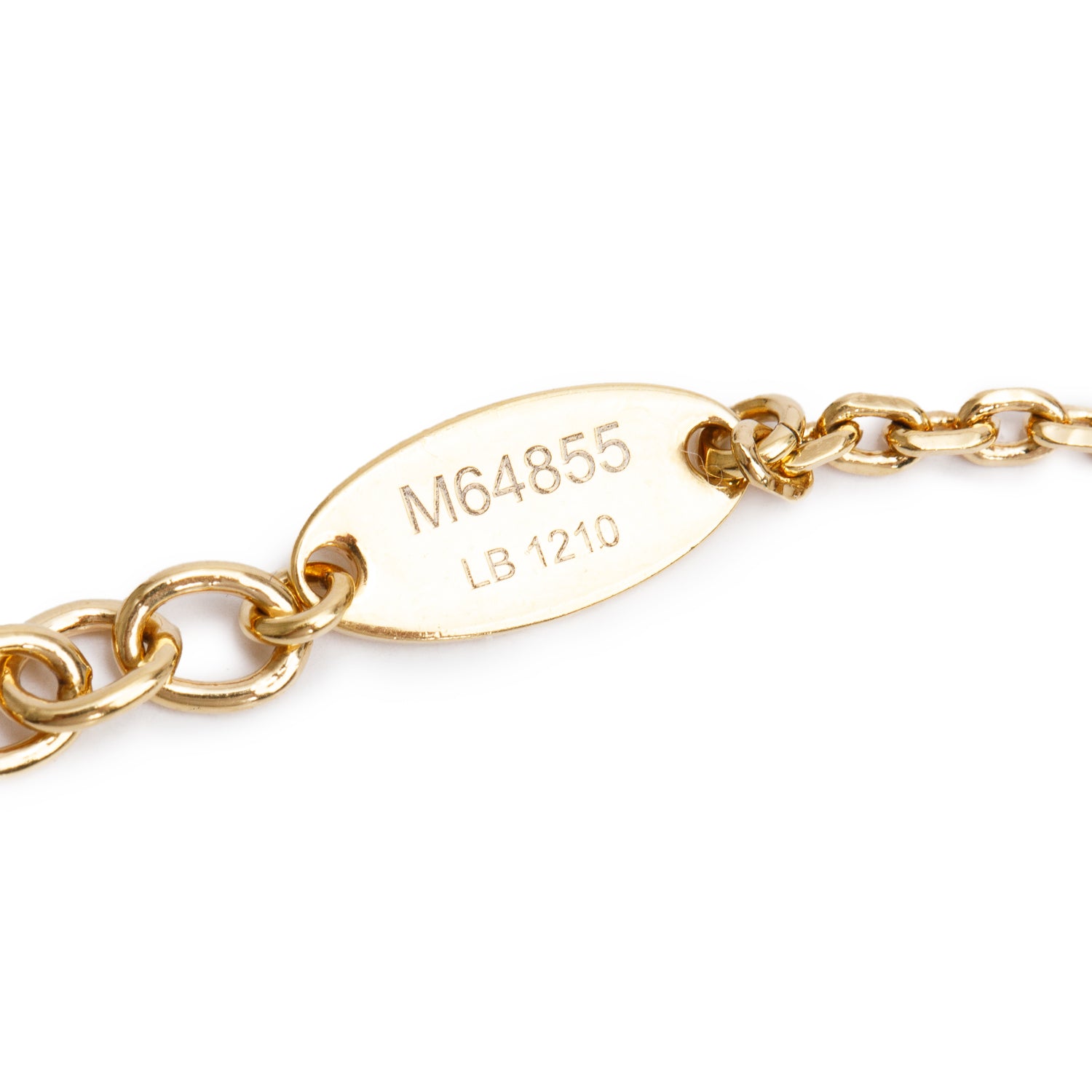 Louis Vuitton Gold Plated Collier Blooming Supple Necklace w/ Receipt