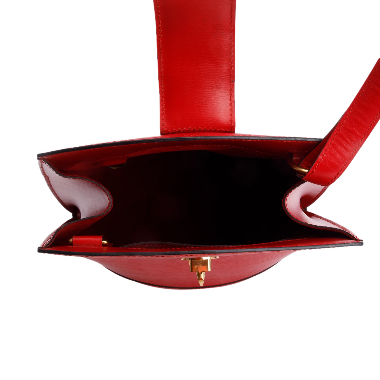 Louis Vuitton Vintage Red Epi Leather Cluny Bag