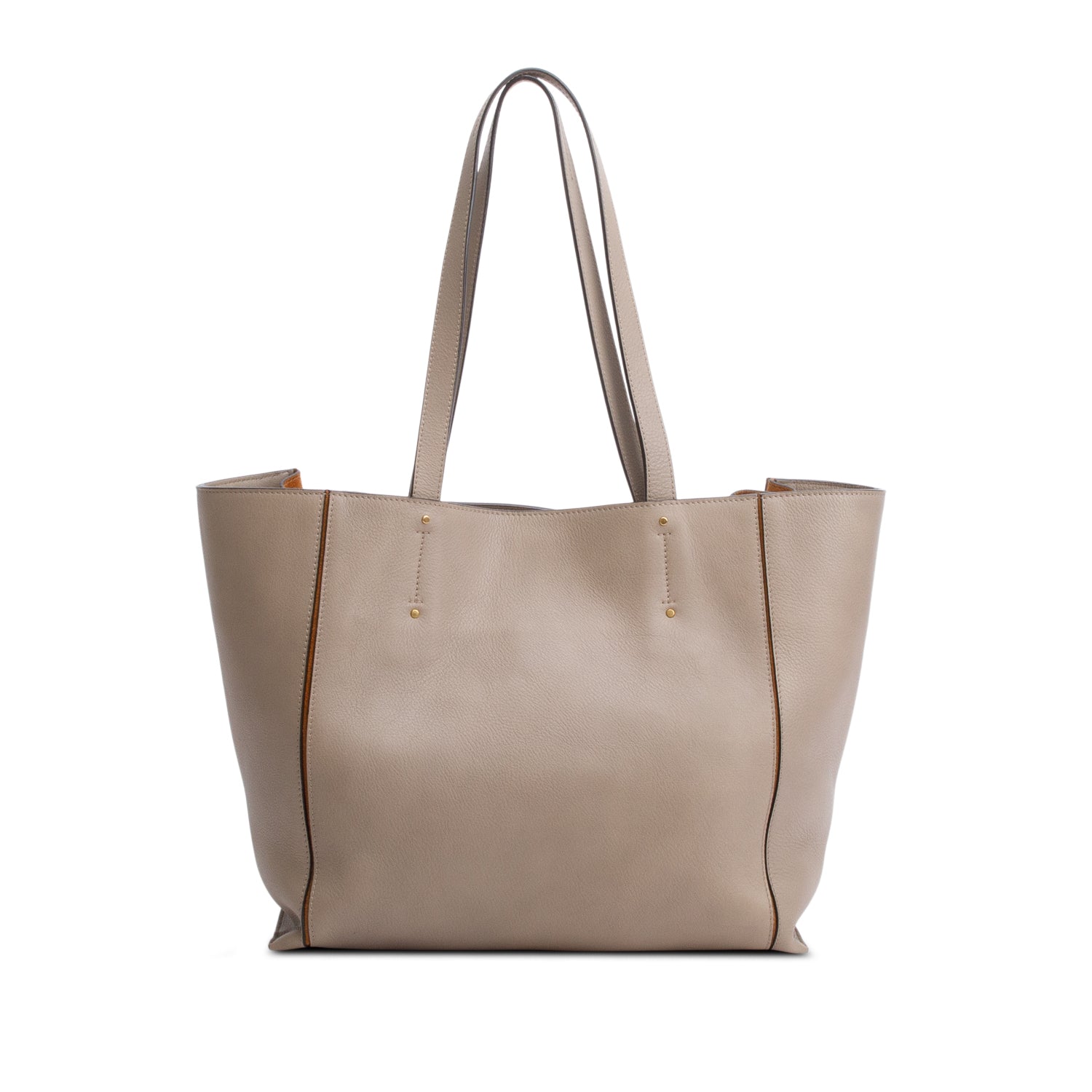 Chloe Taupe Calfskin Leather Medium Milo Tote