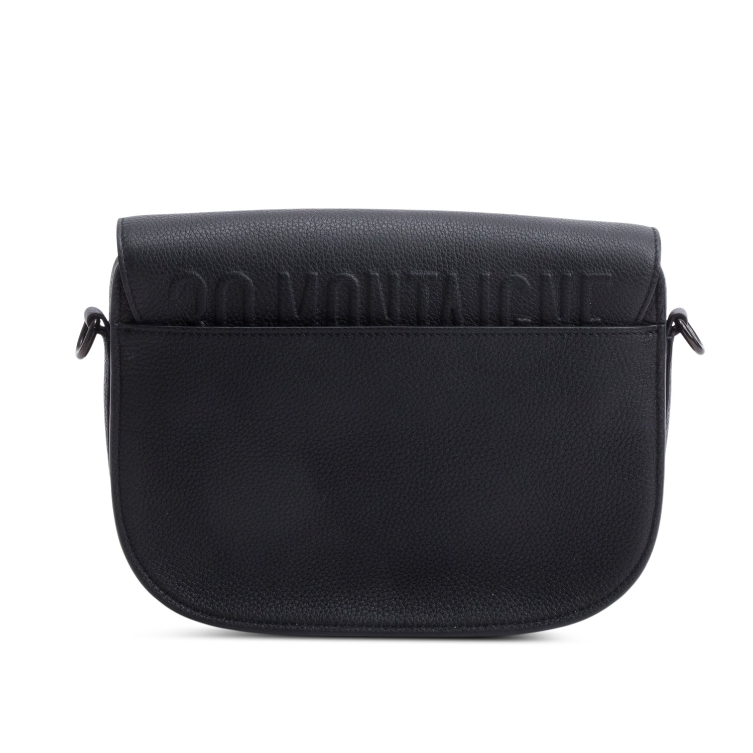 Christian Dior 2021 Black Ultramatte Leather Medium Bobby Bag w/ Straps & Authenticity Card
