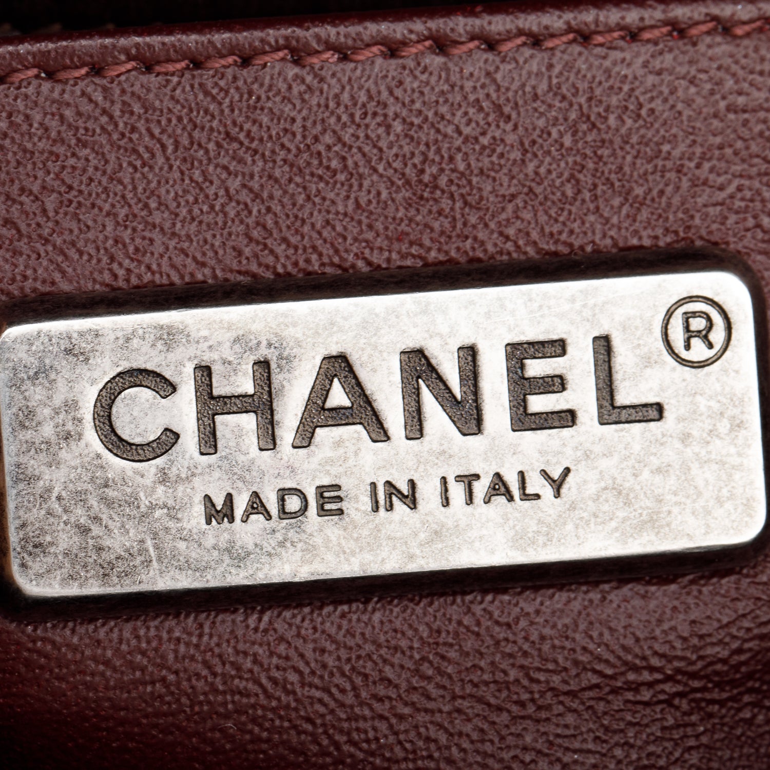 Chanel Brown Lambskin Leather Ponyhair Small Boy Bag w/ Authenticity Card