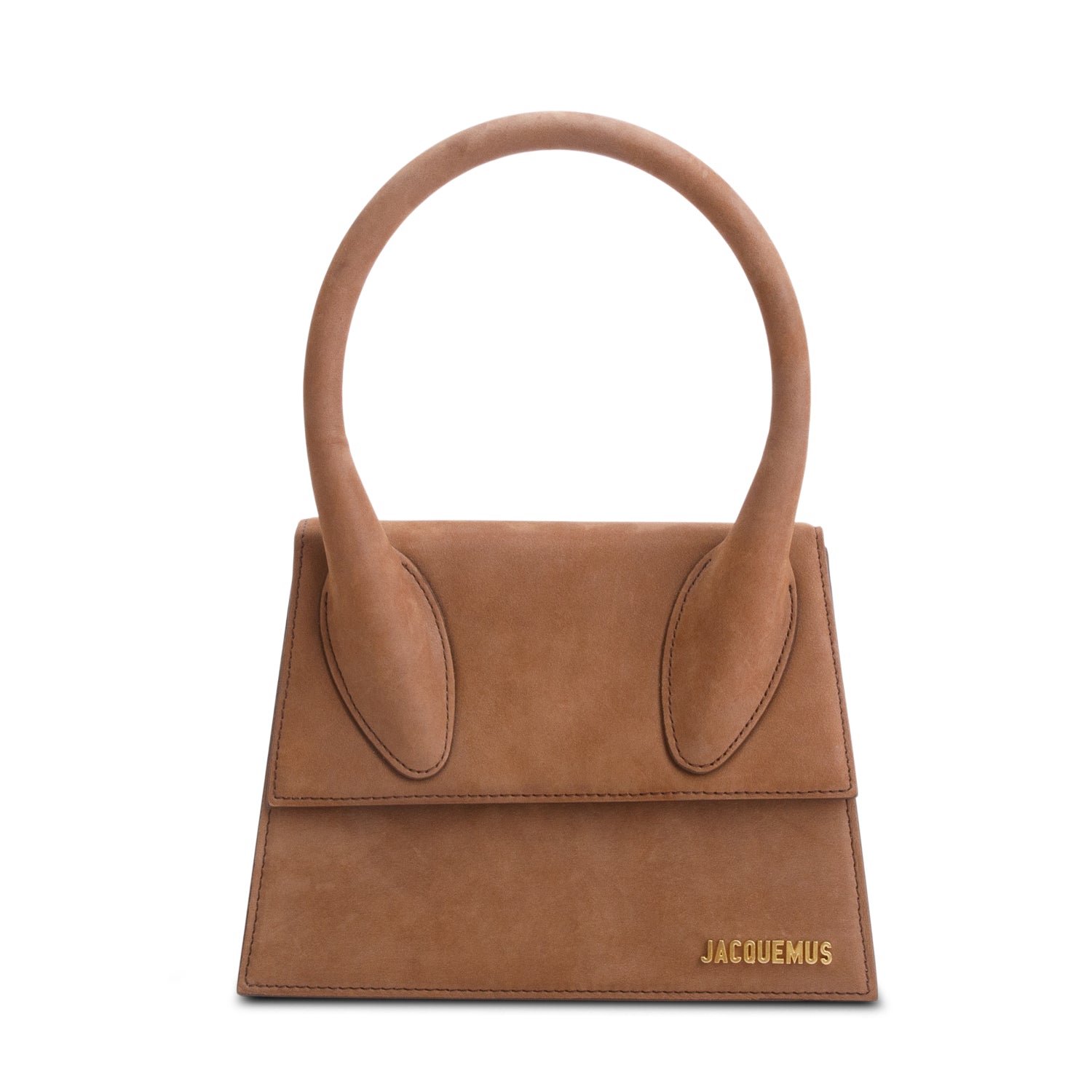 Jacquemus Brown Suede Le Grand Chiquito Bag w/ Strap