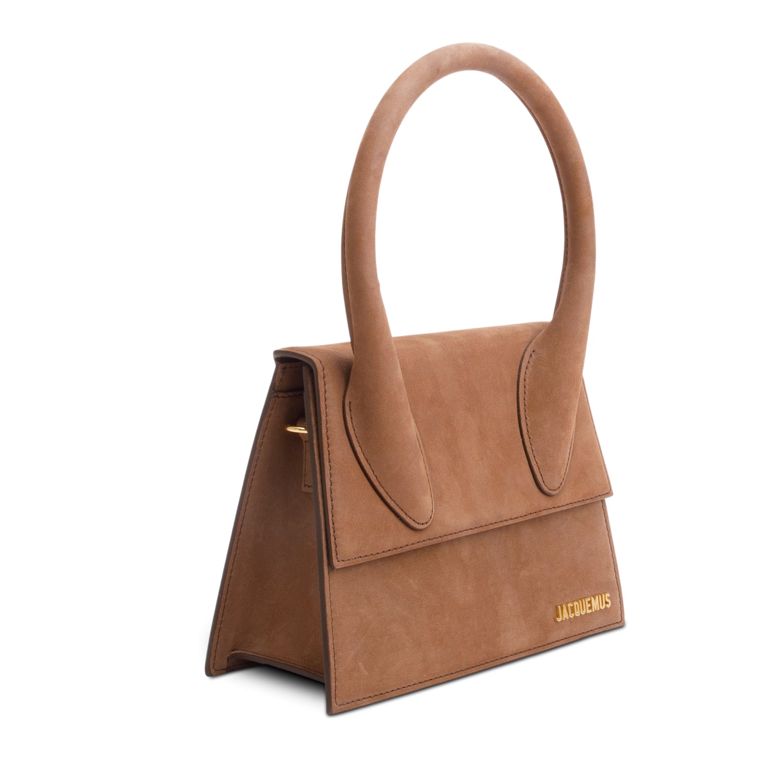 Jacquemus Brown Suede Le Grand Chiquito Bag w/ Strap