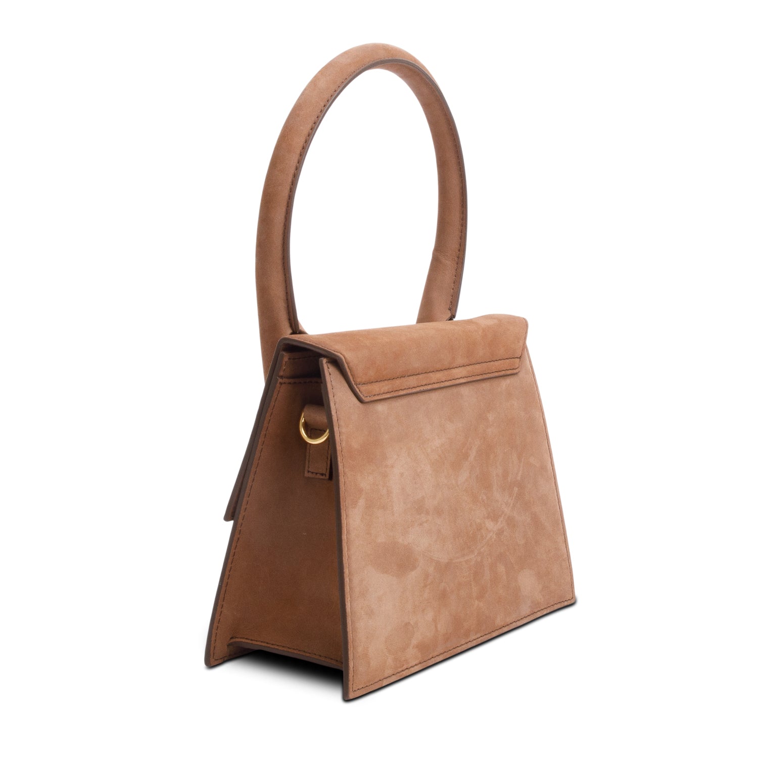 Jacquemus Brown Suede Le Grand Chiquito Bag w/ Strap