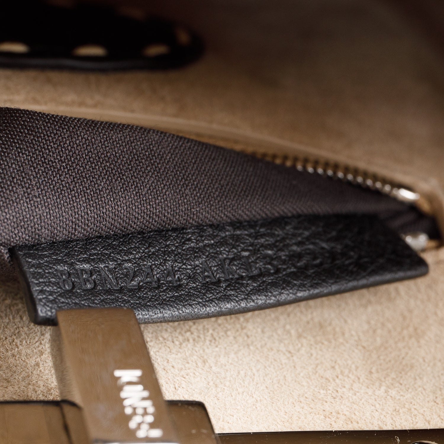 Fendi 2022 Black Calfskin Leather Python Trim Mini Selleria Peekaboo Bag w/ Straps