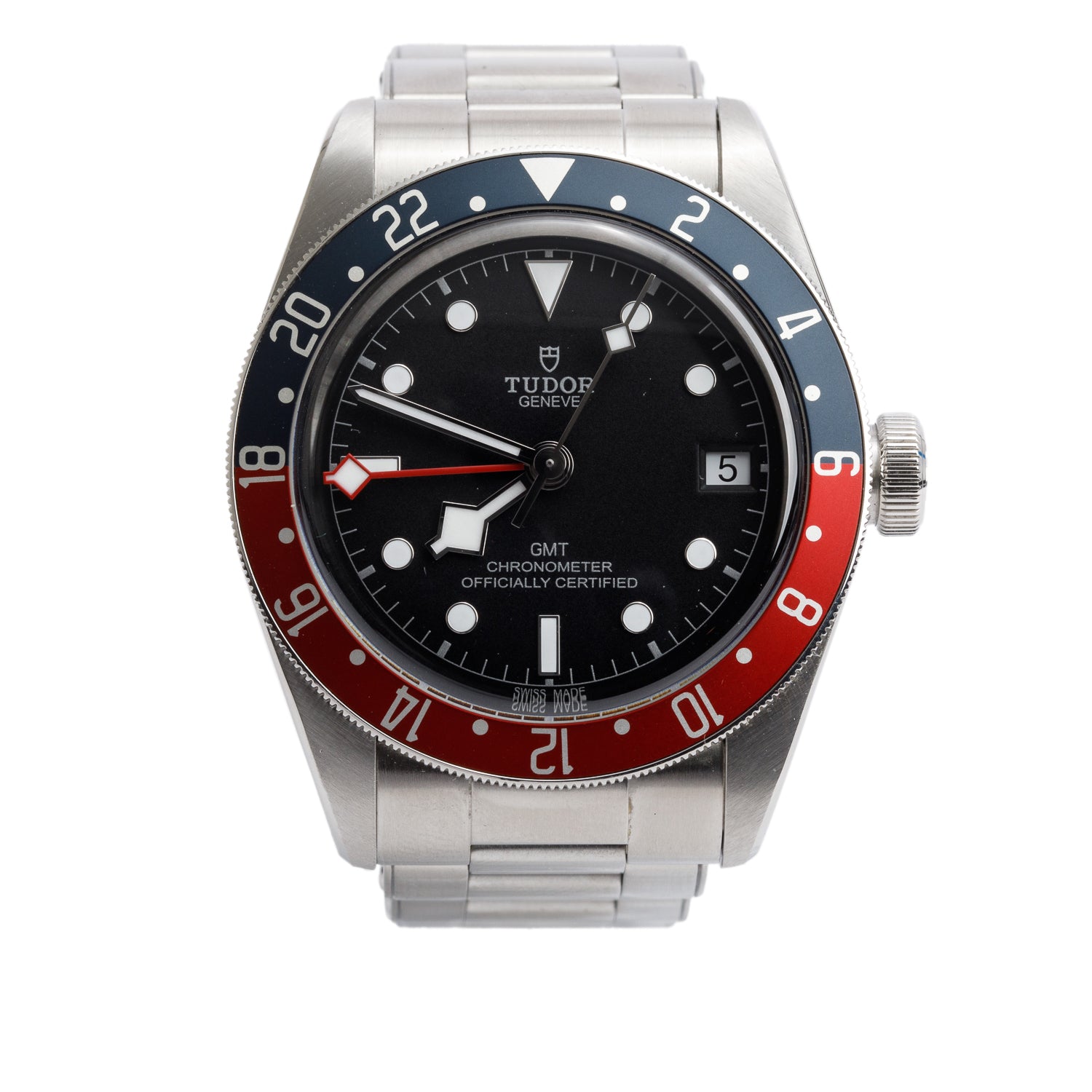 Tudor Stainless Steel Black Bay 'Pepsi' GMT 41 MM Automatic Watch 79830