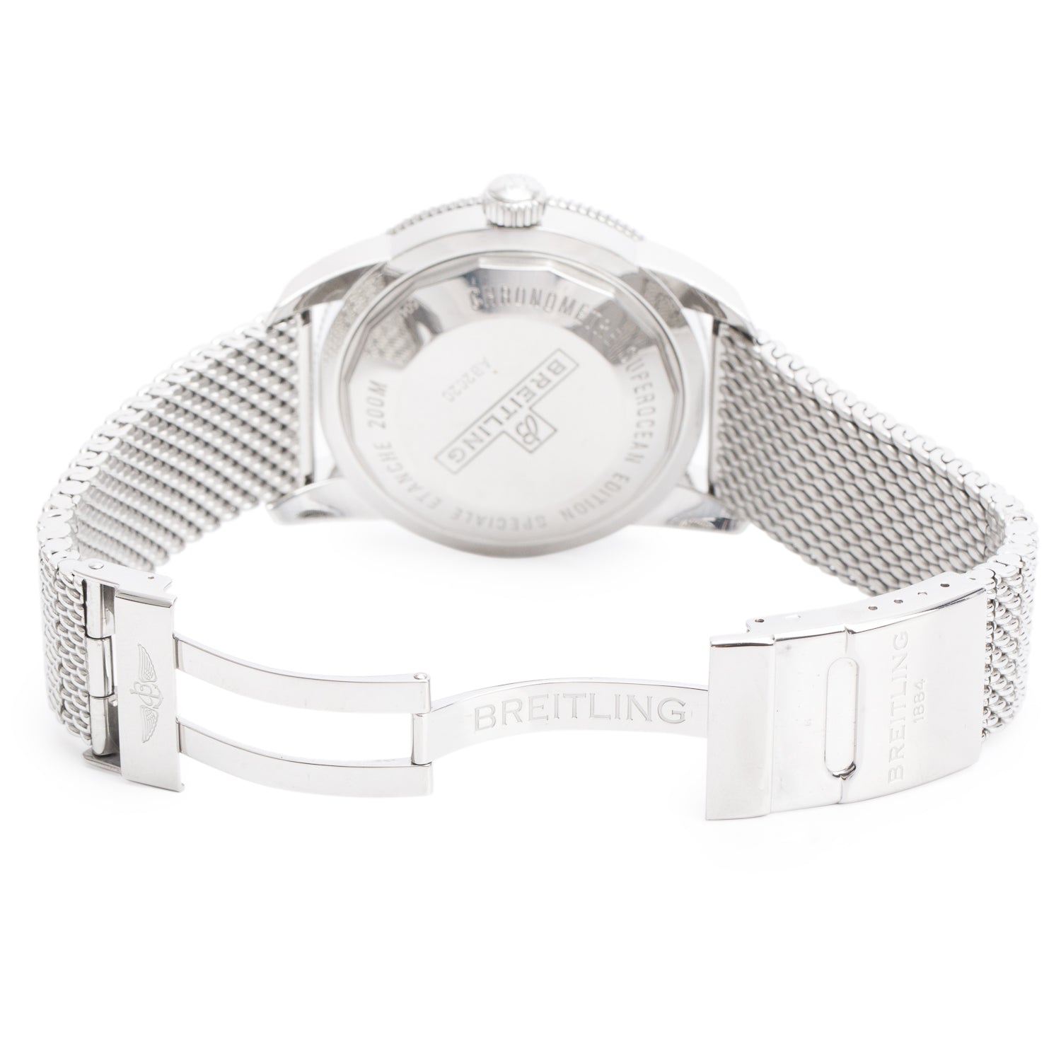 Breitling Stainless Steel Superocean Heritage B20 46 MM Automatic Watch Blue Dial AB2020 w/ Box & Papers