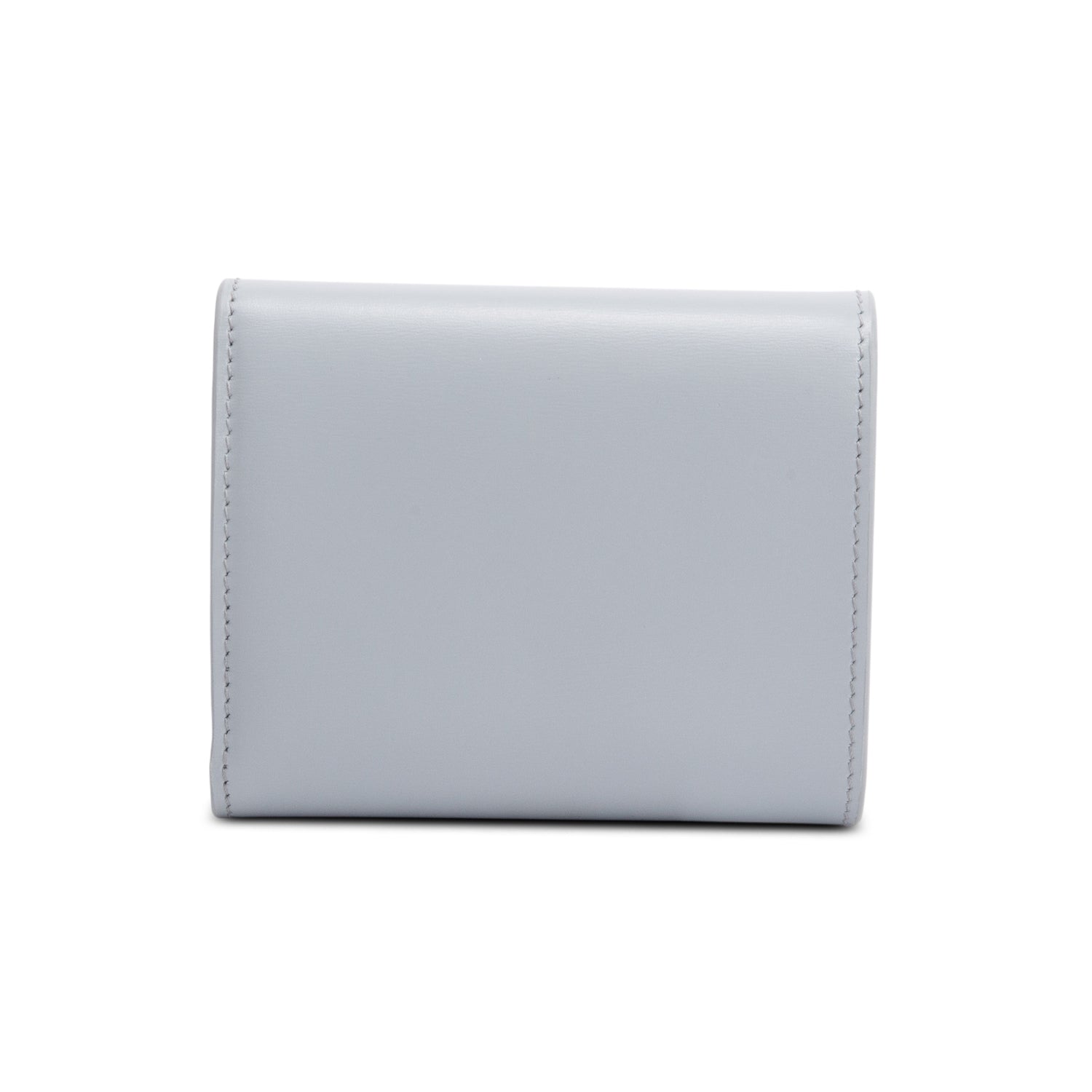 Celine 2023 Blue Leather Small Flap Triomphe Wallet w/ Box & Receipt
