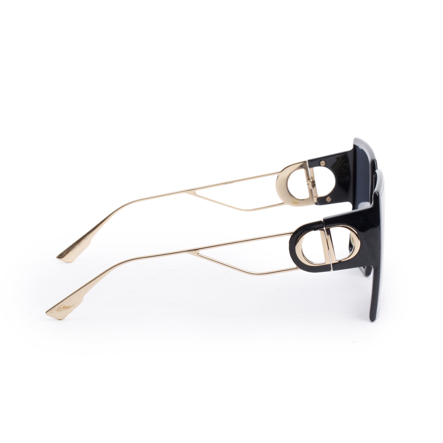 Christian Dior Black Acetate 30montaigne SU Oversize Sunglasses Box