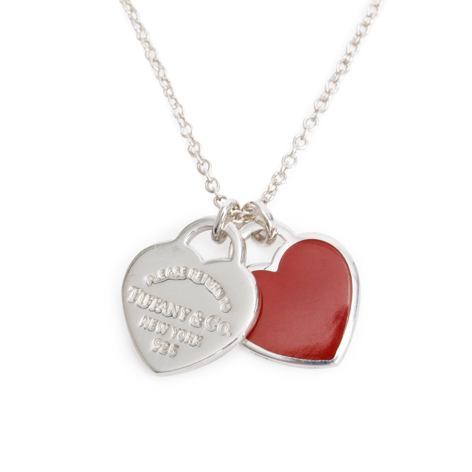 Tiffany & Co. Return to Tiffany Mini Double Heart Tag Pendant