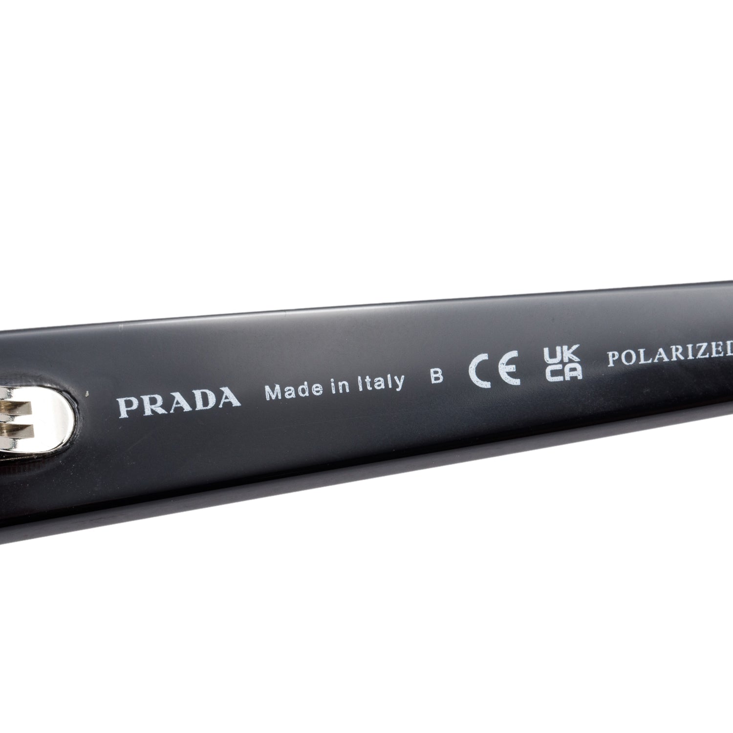 Prada SPR A10-F Black Acetate Square Sunglasses w/ Case