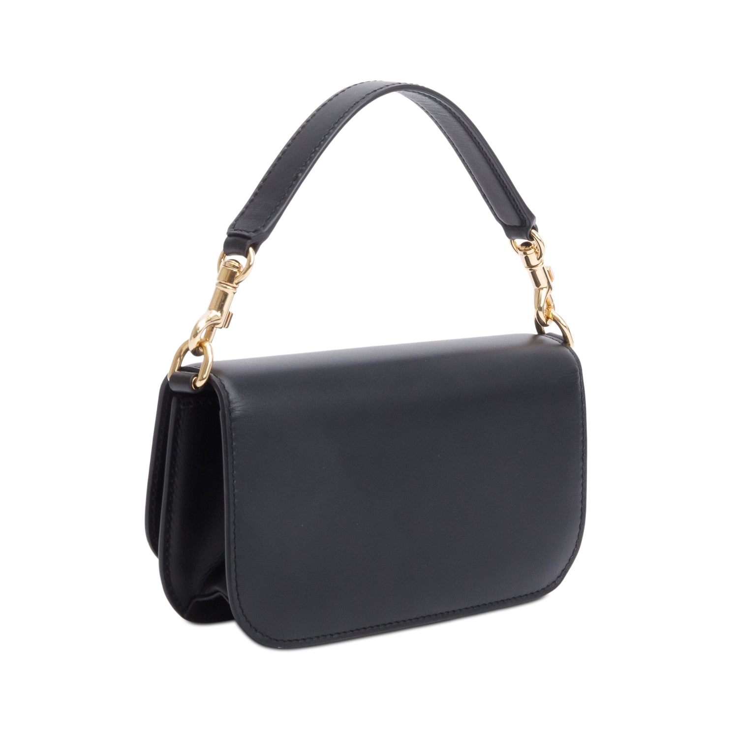 Dolce & Gabbana Black Calfskin Leather 3.5 Crossbody Bag