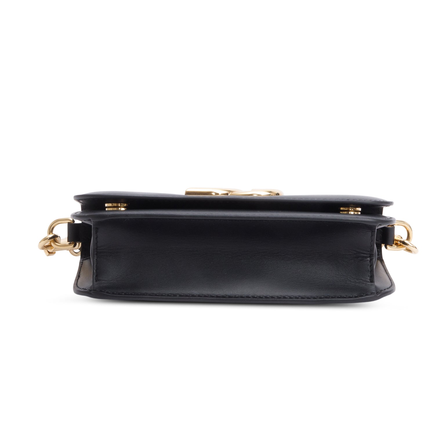 Dolce & Gabbana Black Calfskin Leather 3.5 Crossbody Bag