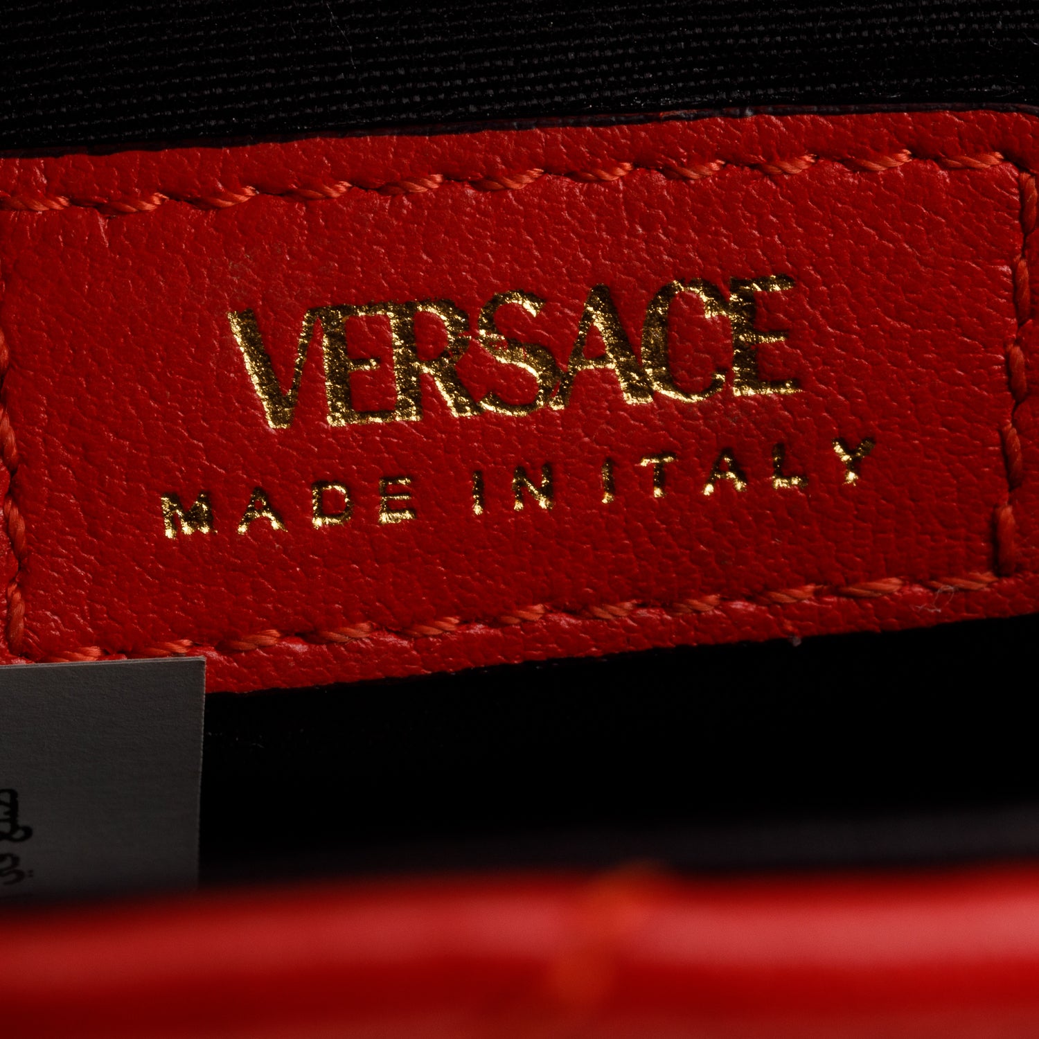 Versace Red Quilted Nappa Leather Medusa Chain Crossbody Bag