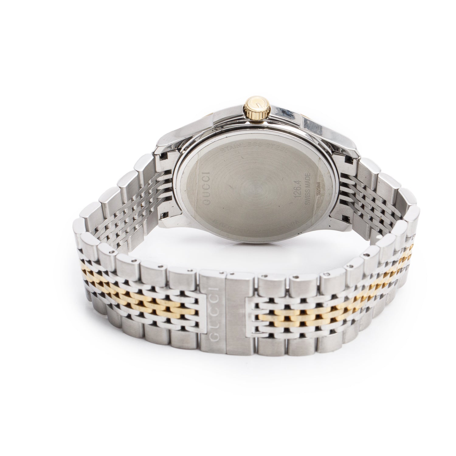 Gucci Two-Tone Stainless Steel G-Timeless 38 MM Quartz Watch YA126409 w/ Box