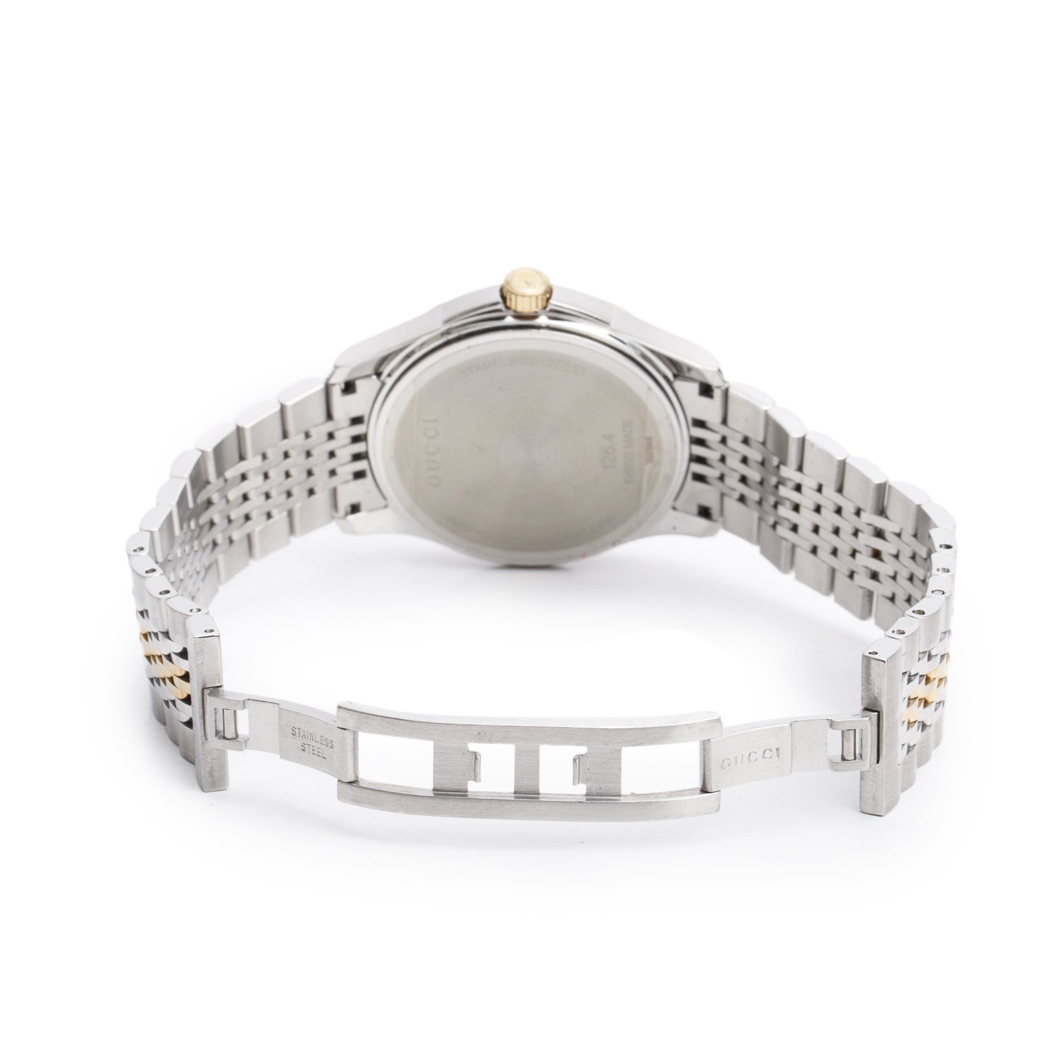 Gucci Two-Tone Stainless Steel G-Timeless 38 MM Quartz Watch YA126409 w/ Box