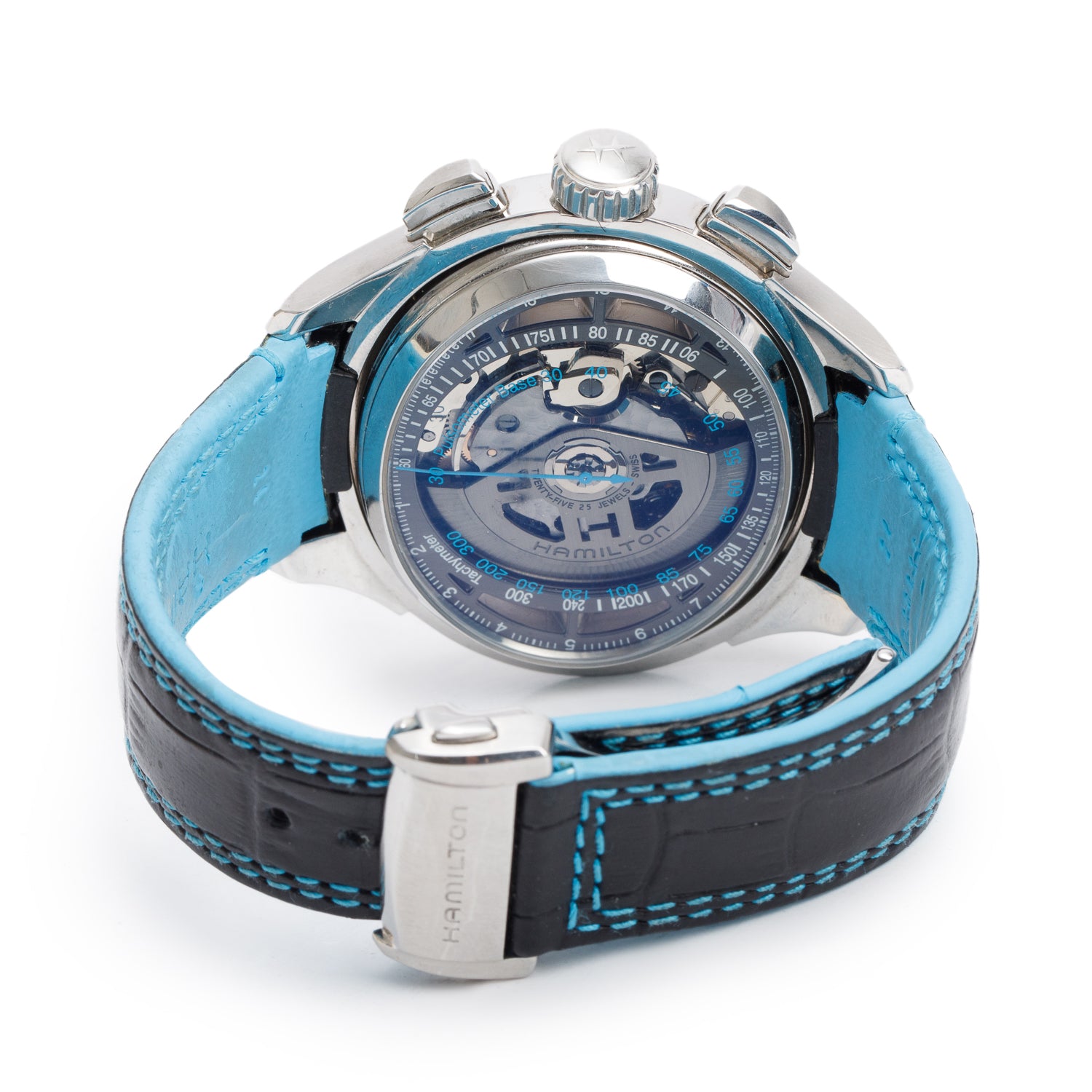 Hamilton Stainless Steel Jazzmaster Face 2 Face II Automatic Chronograph Watch H32866781 w/ Box & Papers