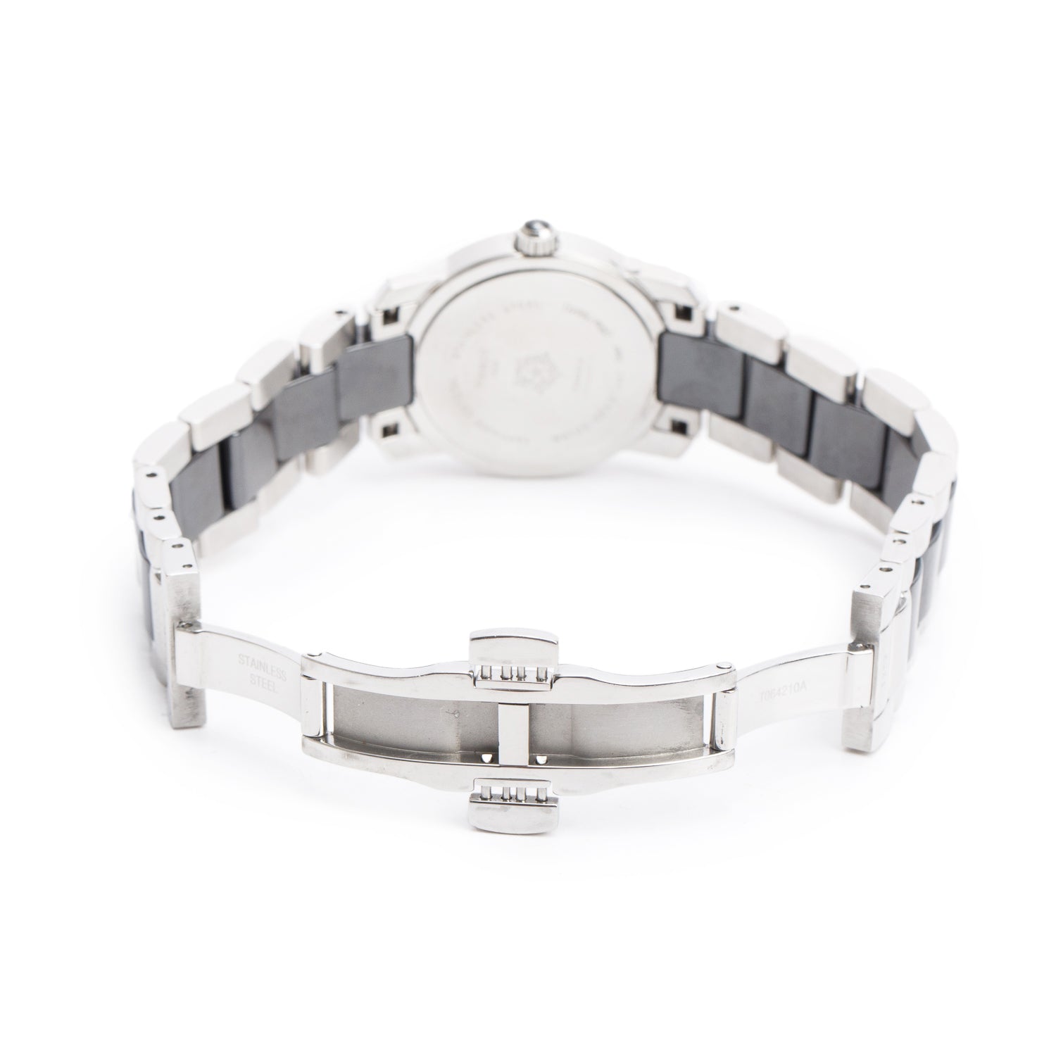 Tissot Stainless Steel & Black Ceramic Cera 28 MM Quartz Watch Black Dial w/ Box