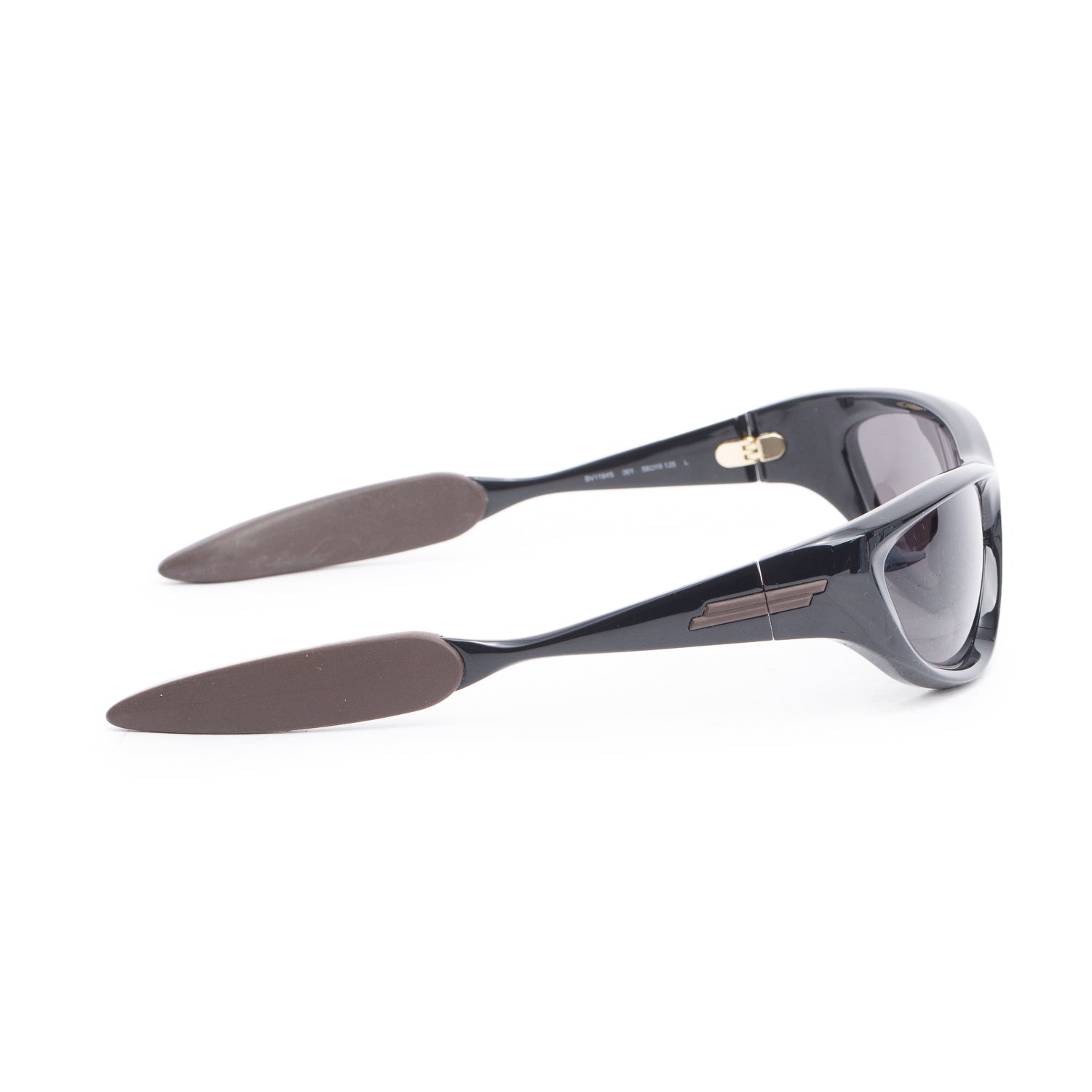 Bottega Veneta BV1184S Black Acetate Wrapped Sport Sunglasses w/ Case & Authenticity Card
