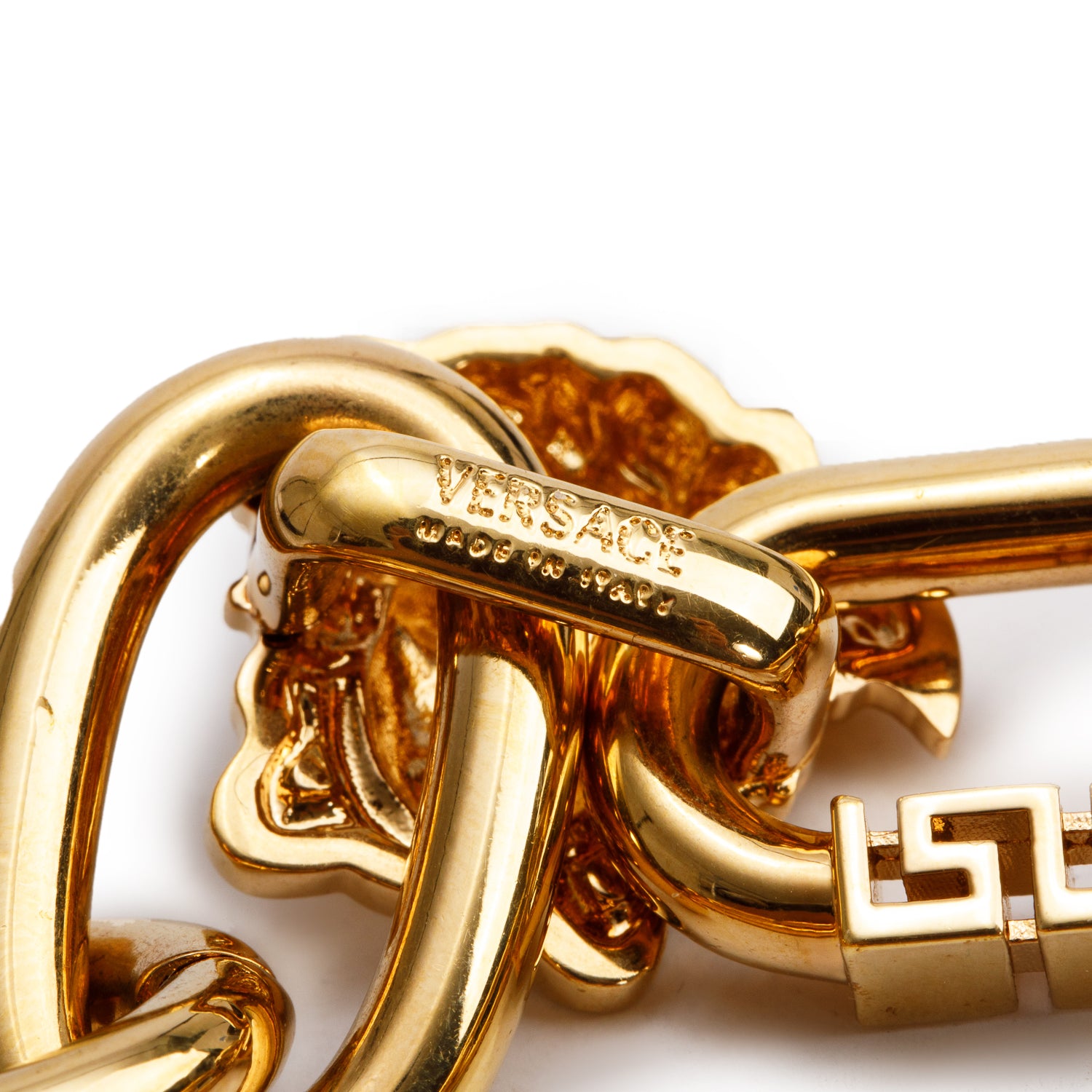 Versace Gold-Plated Medusa Link Bracelet w/ Box