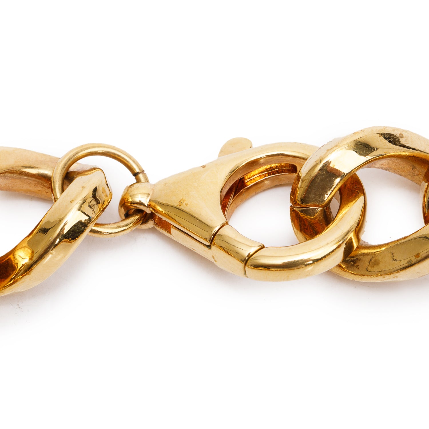 Versace Gold Plated Crystal Medusa Thick Chain Pendant Necklace w/ Box