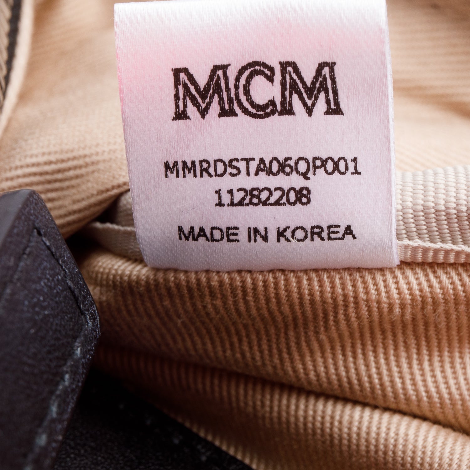MCM Pink Visetos Small Crossbody Belt Bag