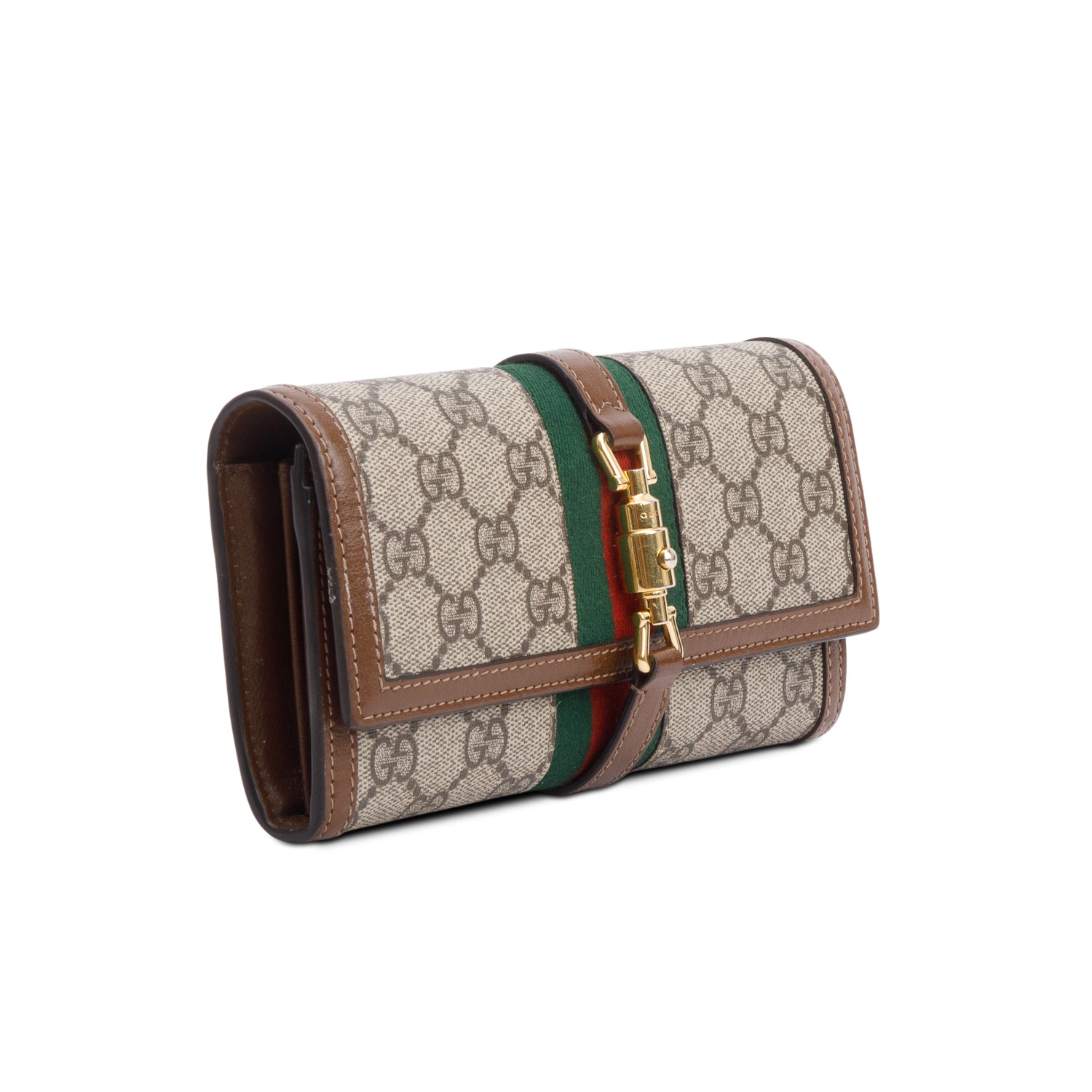 Gucci GG Supreme Web Jackie 1961 Wallet on Chain w/ Box