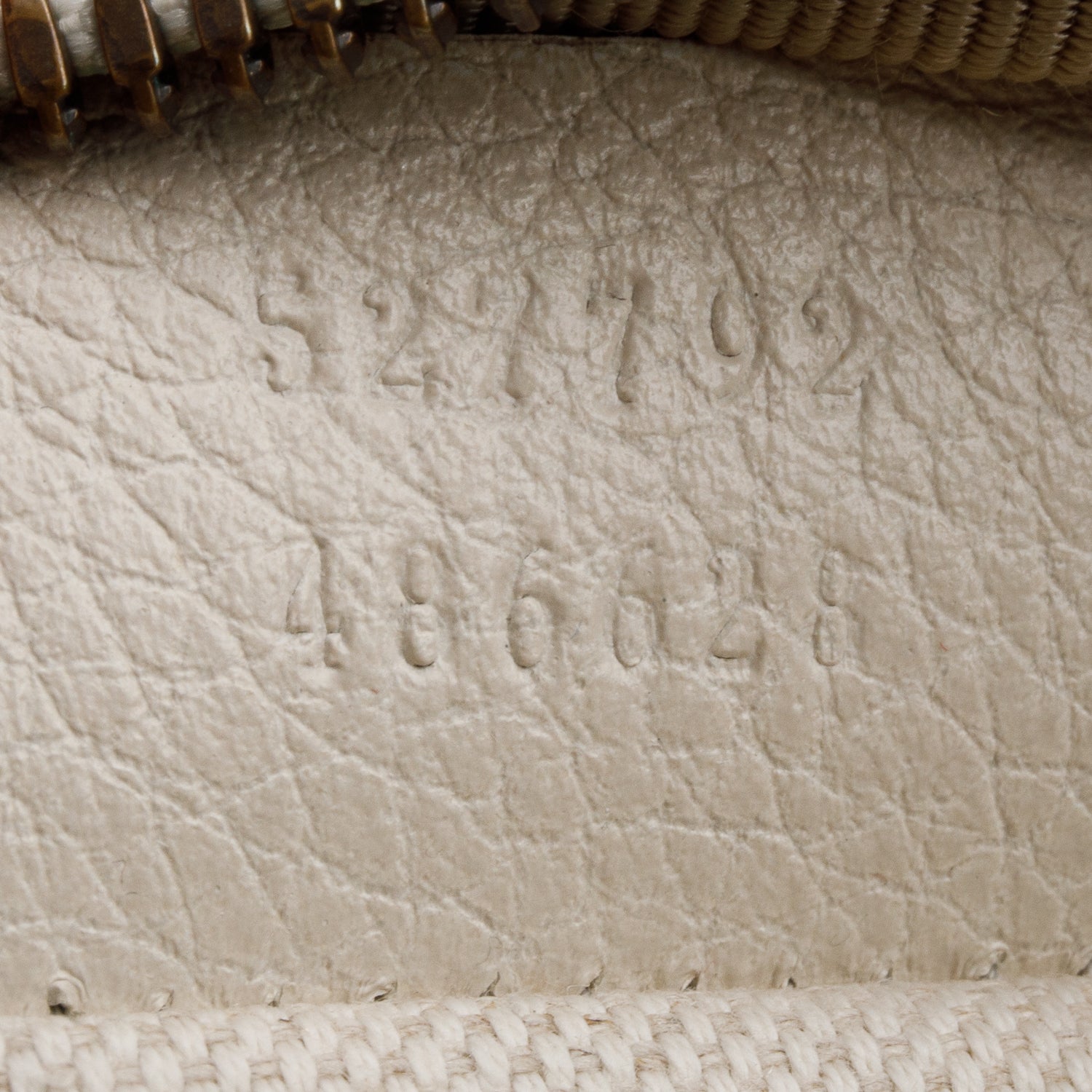 Gucci White Logo Print Calfskin Leather Small Belt Bag