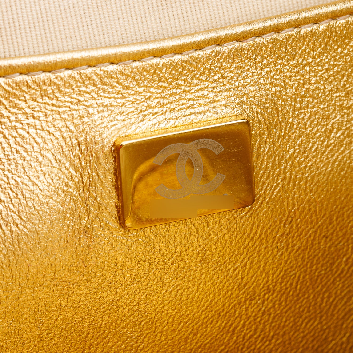 Chanel 2024 Metallic Gold Leather Walk Of Fame Star Crossbody Bag w/ Box