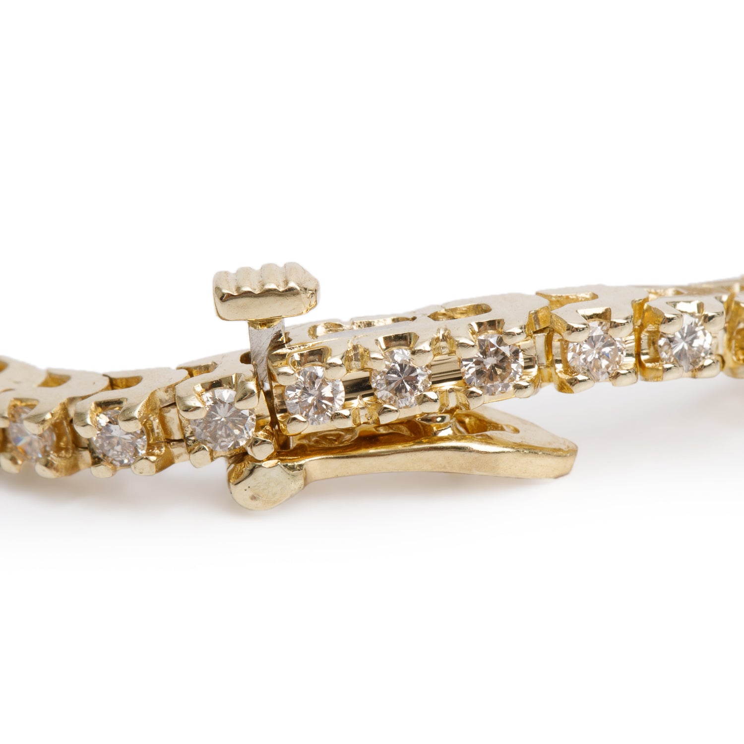 14k Yellow Gold 2.50 tcw. Diamond Tennis Bracelet